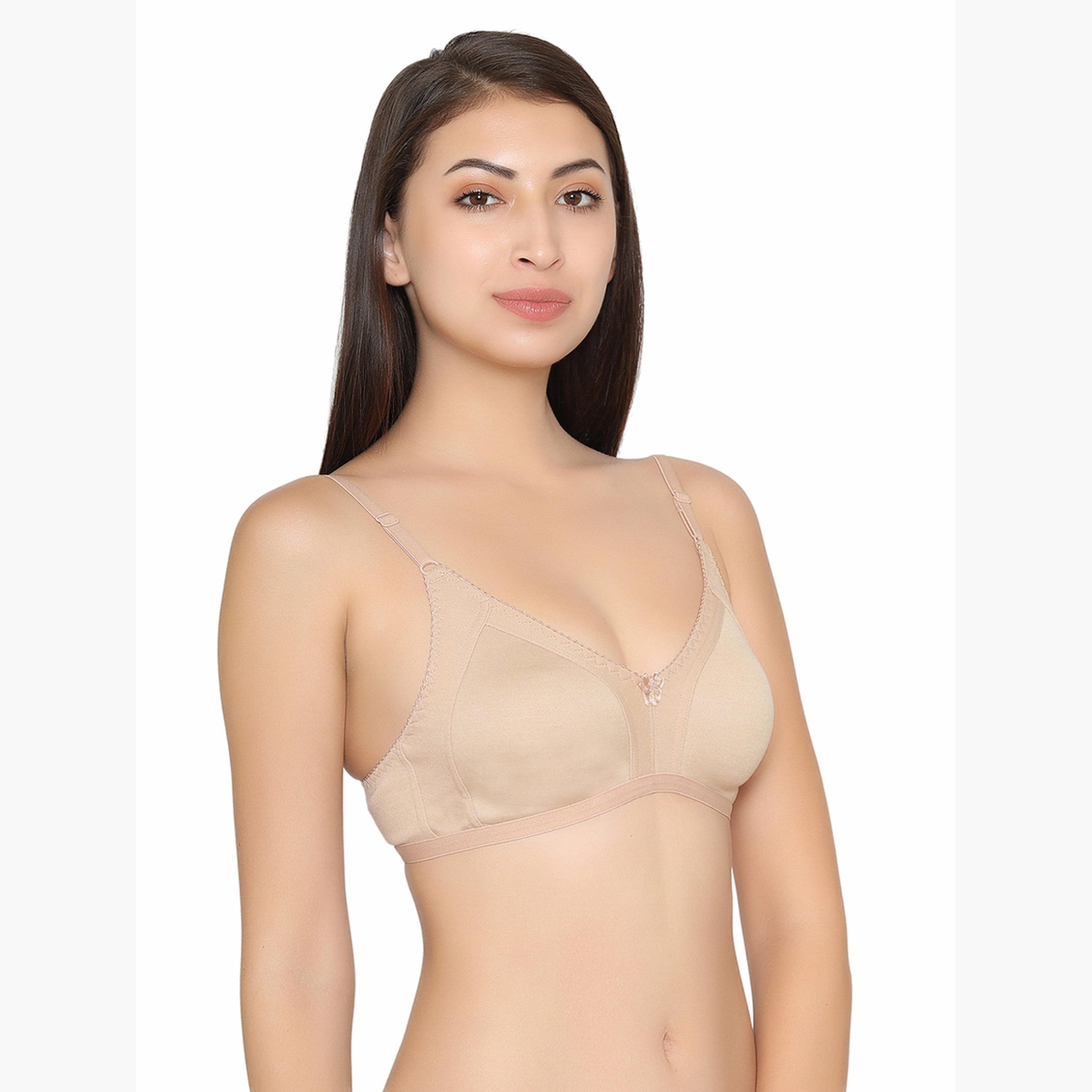 حمالة صدر بتغطية كاملة بدون حشوة وبدون سلك وبتصميم سبيسر-women-clothing-lingerie-bras-image-2