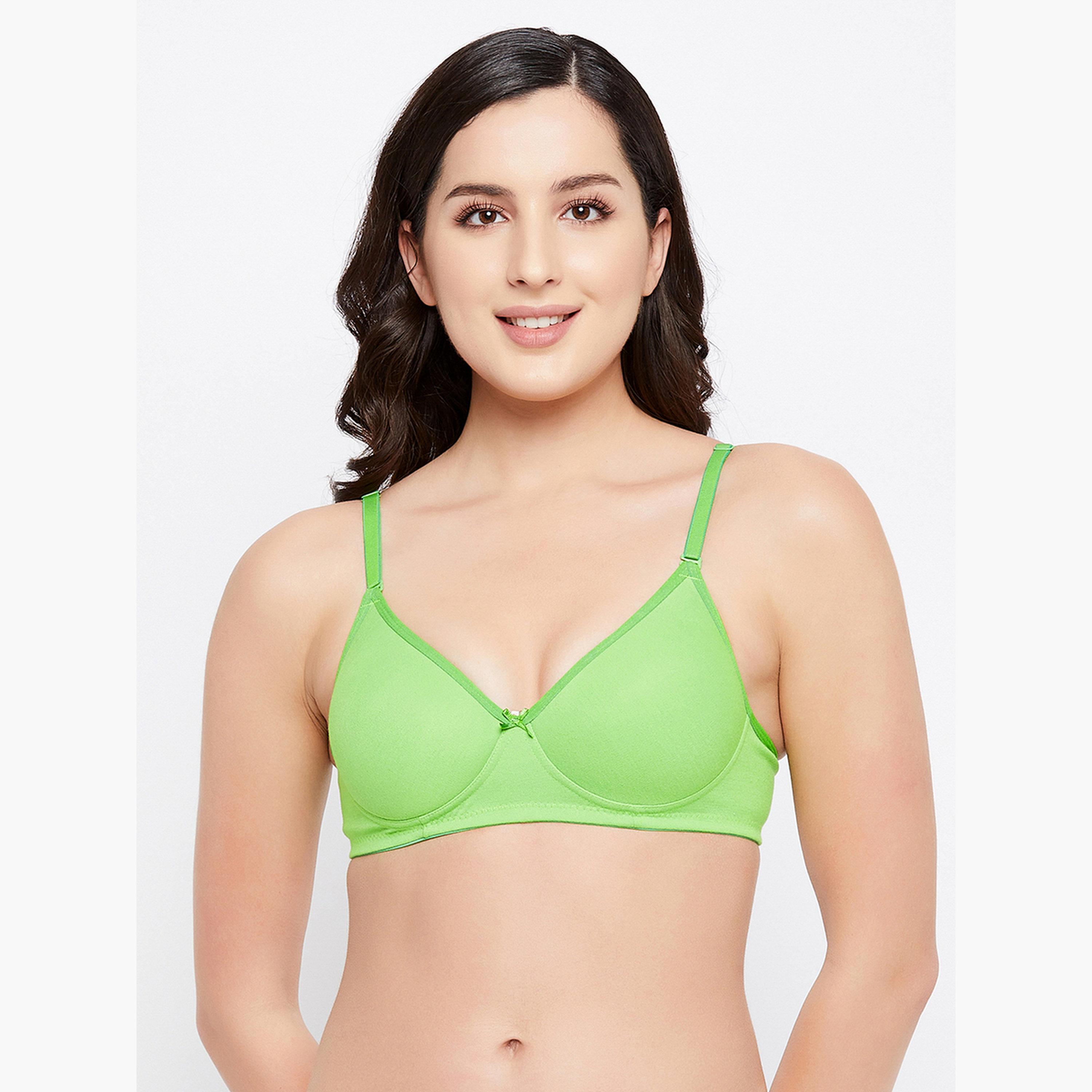 حمالة صدر تيشيرت قطن متعددة الطرق بوش أب مع حشوة وديمي وبدون سلك-women-clothing-lingerie-bras-image-1
