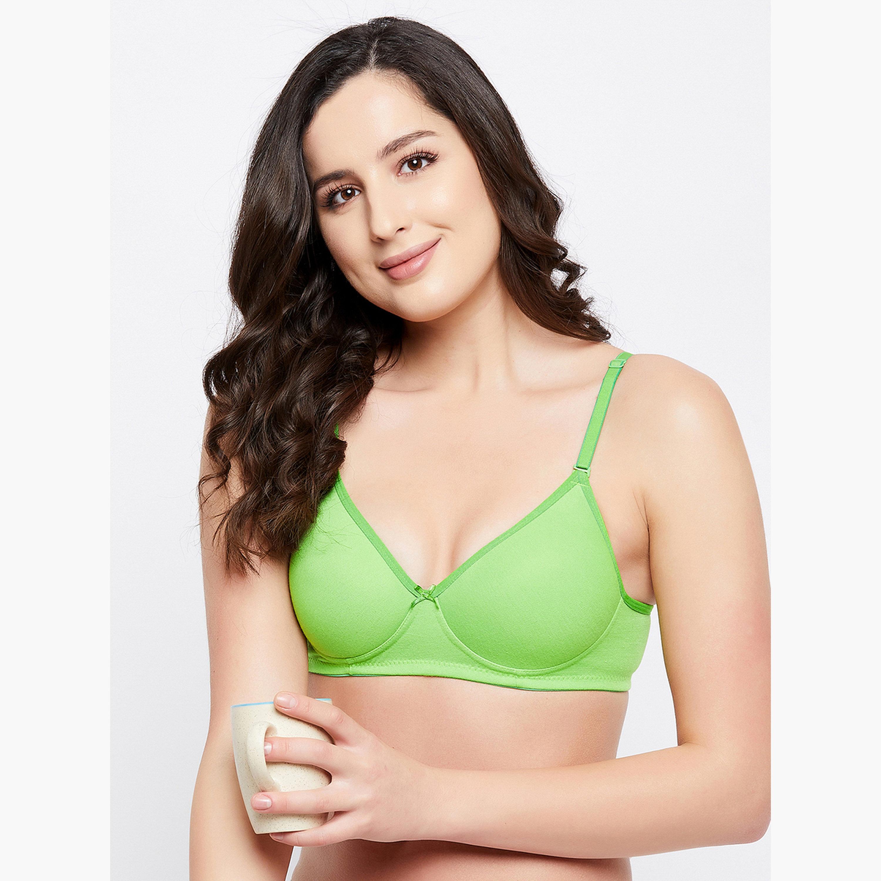 حمالة صدر تيشيرت قطن متعددة الطرق بوش أب مع حشوة وديمي وبدون سلك-women-clothing-lingerie-bras-image-2