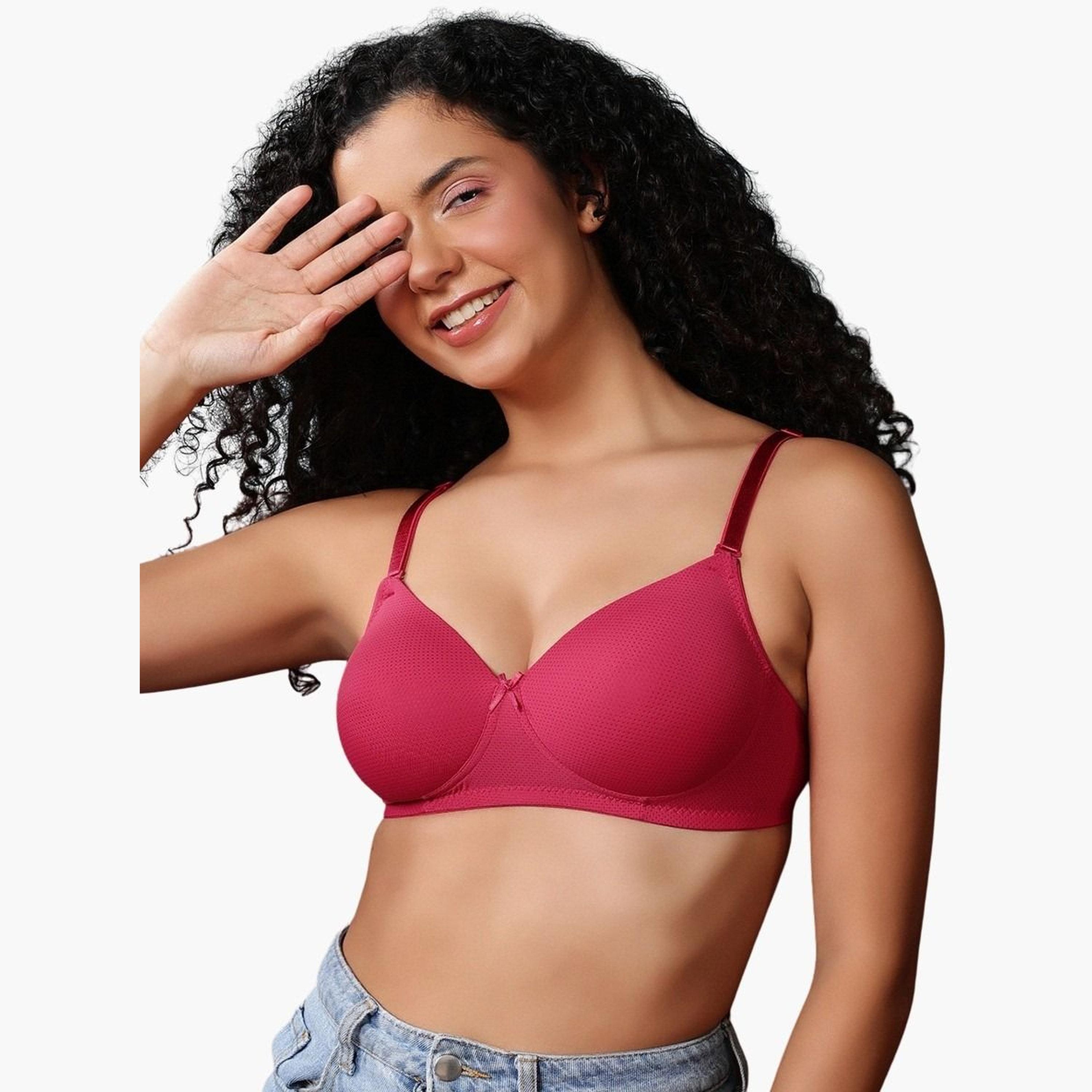 حمالة صدر تيشيرت متعددة الطرق بتغطية كاملة مع حشوة وبدون سلك-women-clothing-lingerie-bras-image-1