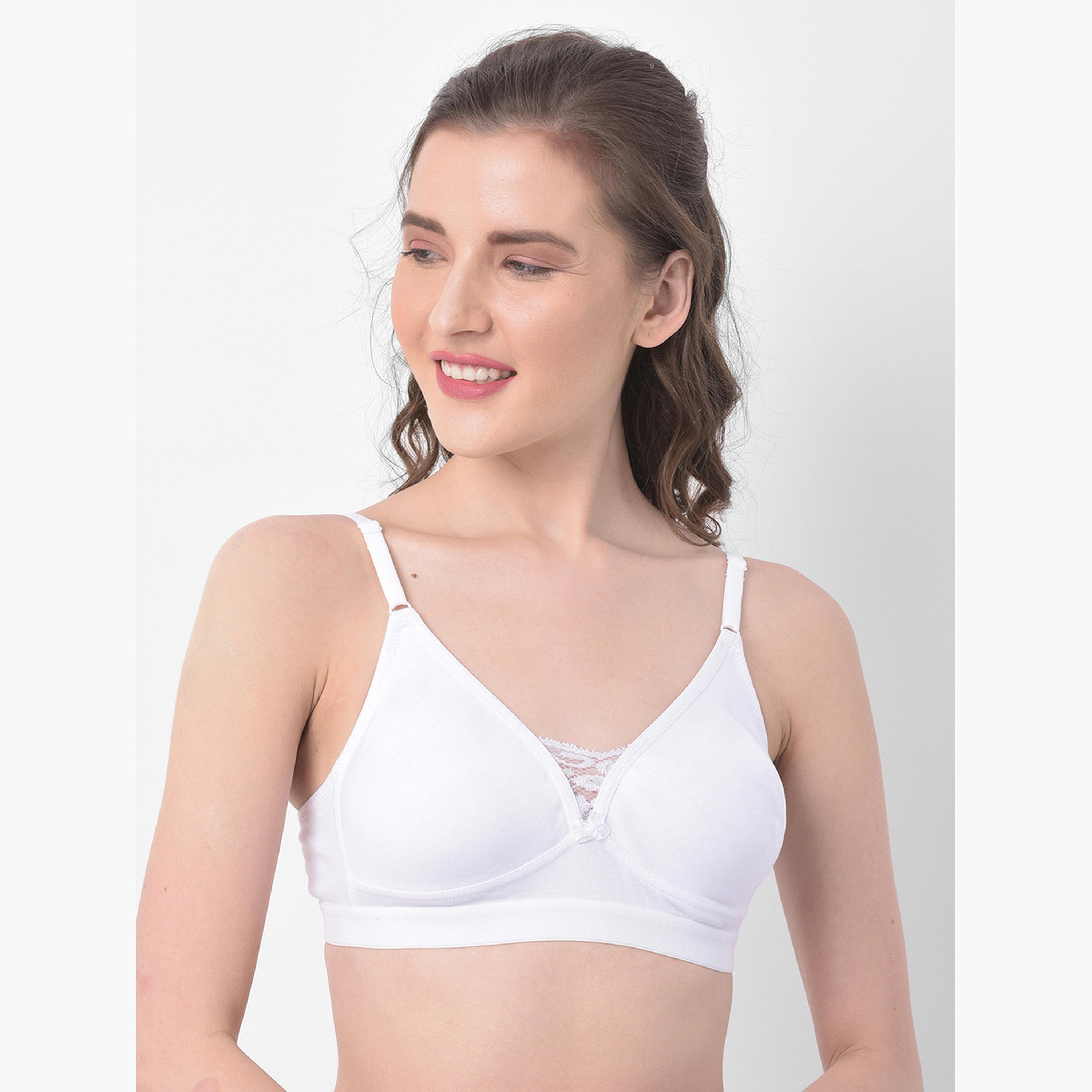 حمالة صدر تيشيرت قطن بتغطية كاملة بدون حشوة وبدون سلك-women-clothing-lingerie-bras-image-1
