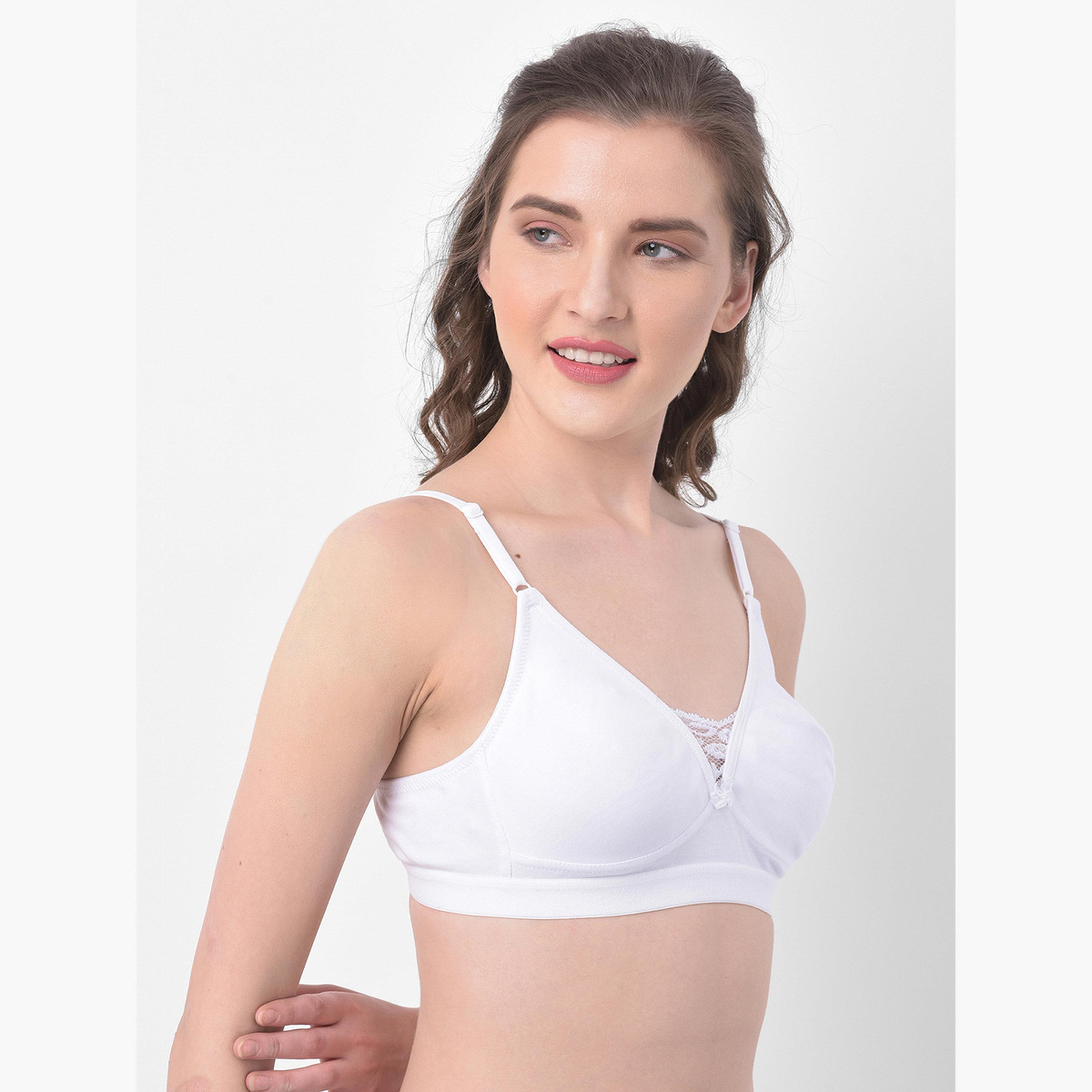 حمالة صدر تيشيرت قطن بتغطية كاملة بدون حشوة وبدون سلك-women-clothing-lingerie-bras-image-3