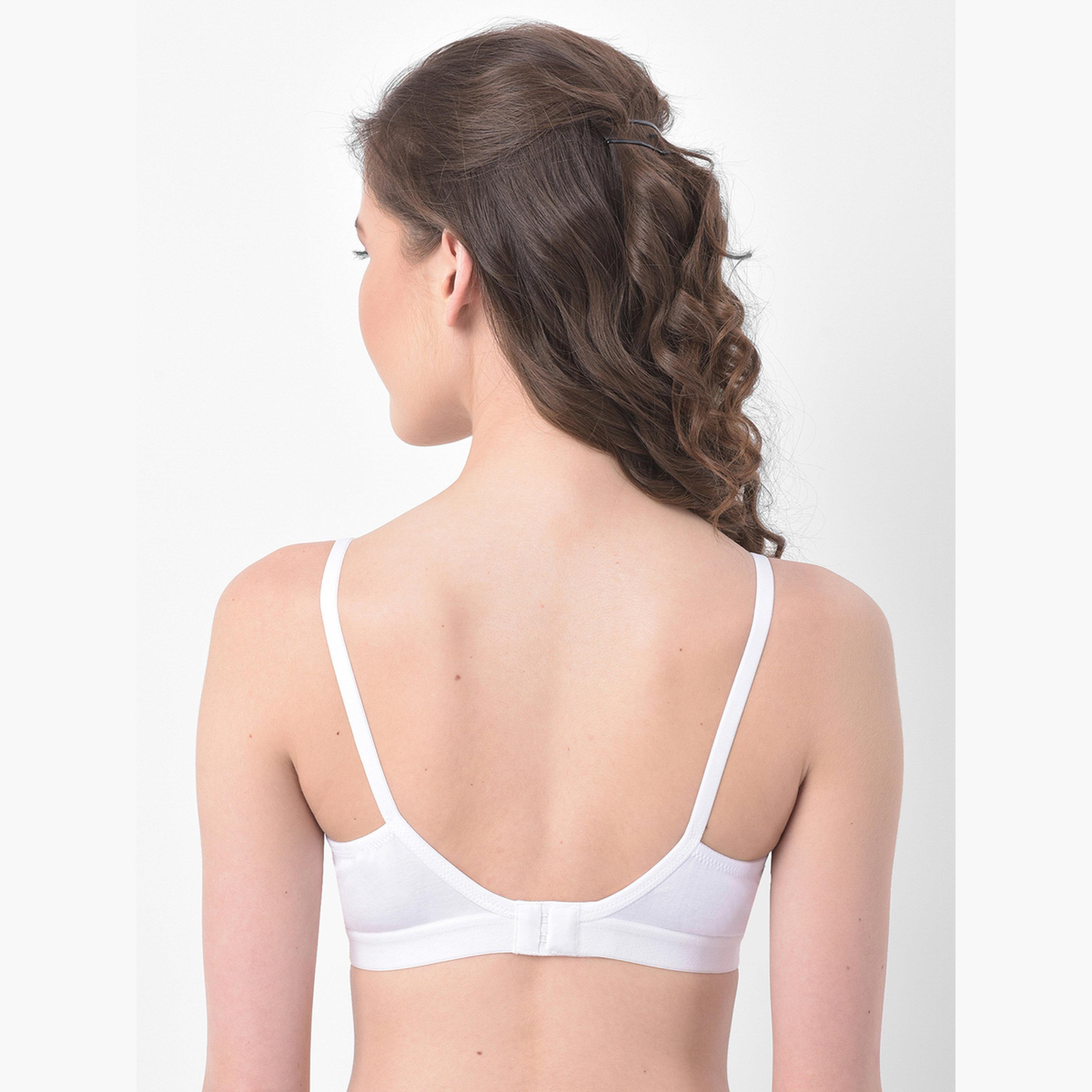 حمالة صدر تيشيرت قطن بتغطية كاملة بدون حشوة وبدون سلك-women-clothing-lingerie-bras-image-4