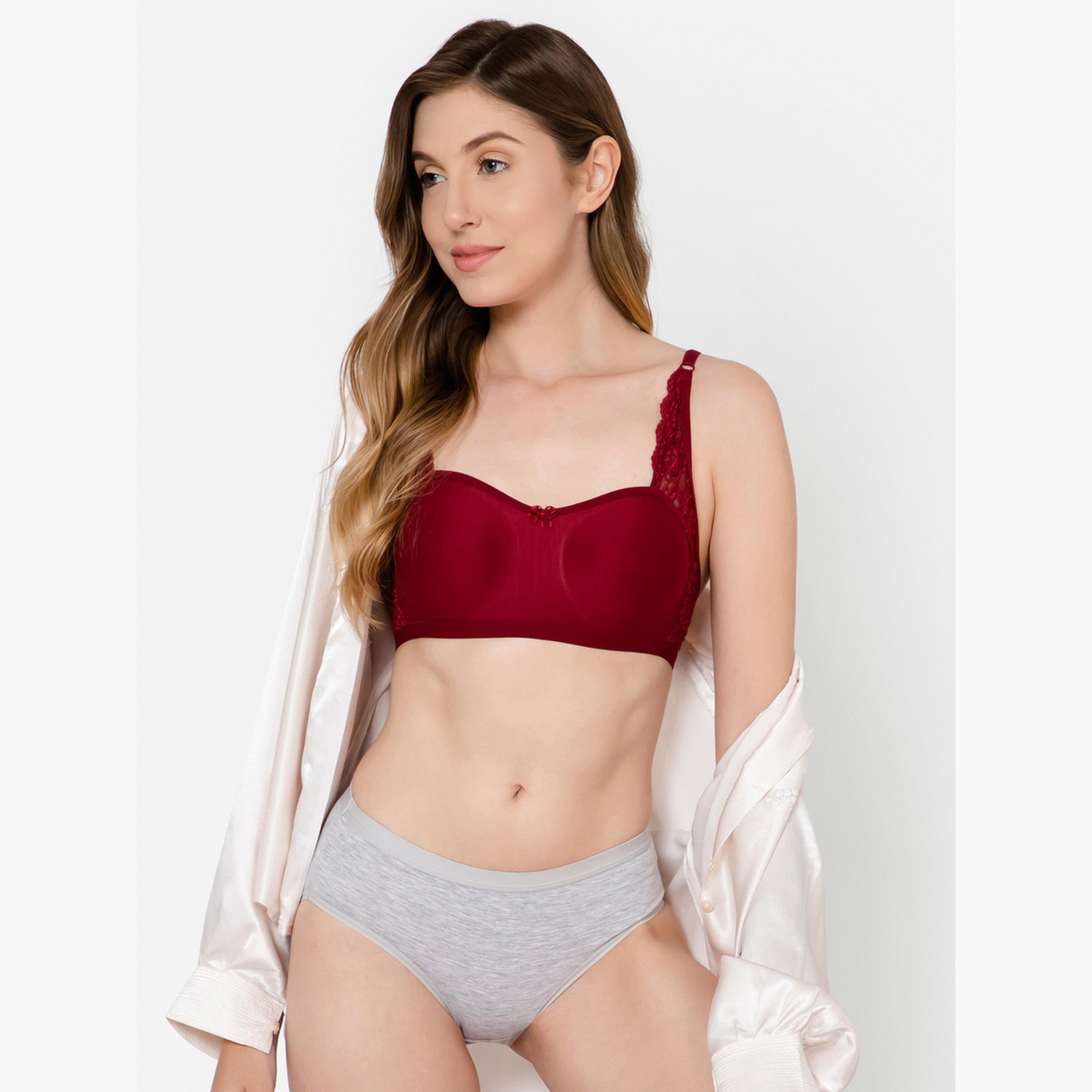 Clovia Non-Padded Non-Wired Full Coverage Spacer Cup Balconette T-Shirt Bra-women-clothing-lingerie-bras-image-2