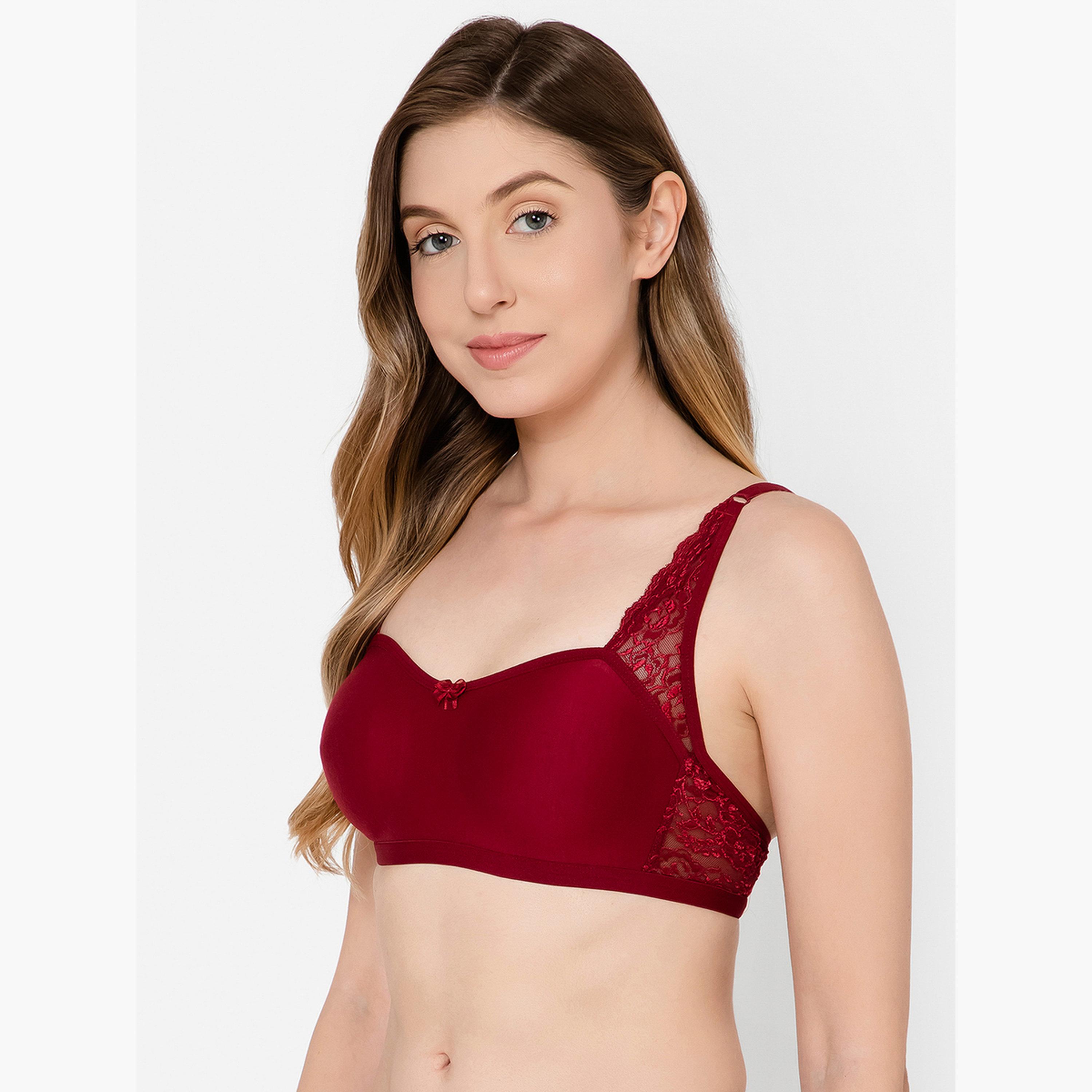 حمالة صدر تيشيرت بتغطية كاملة بدون حشوة وبدون سلك وبتصميم سبيسر بالكونيت-women-clothing-lingerie-bras-image-3