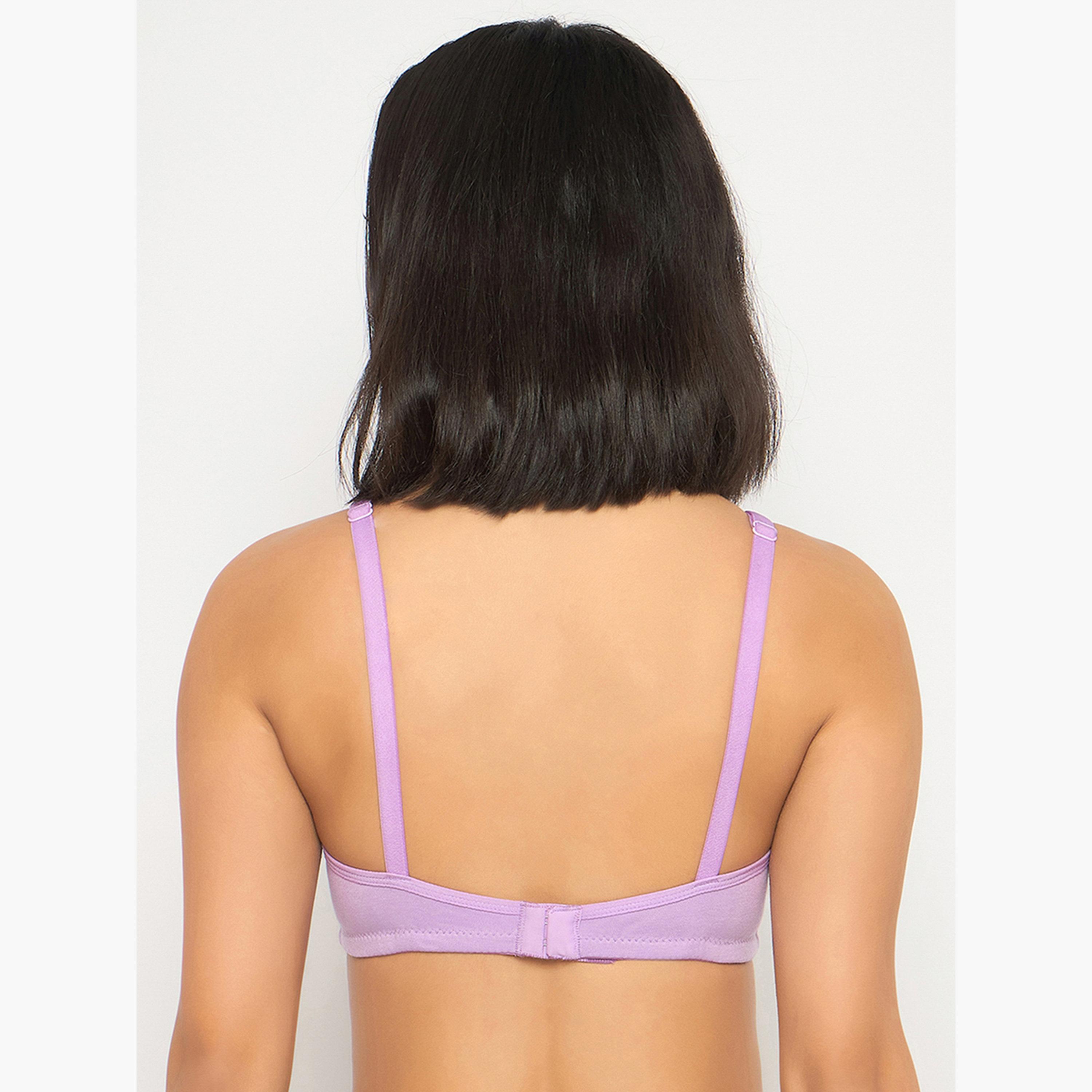 حمالة صدر تيشيرت قطن بتغطية كاملة بدون حشوة وبدون سلك-women-clothing-lingerie-bras-image-4
