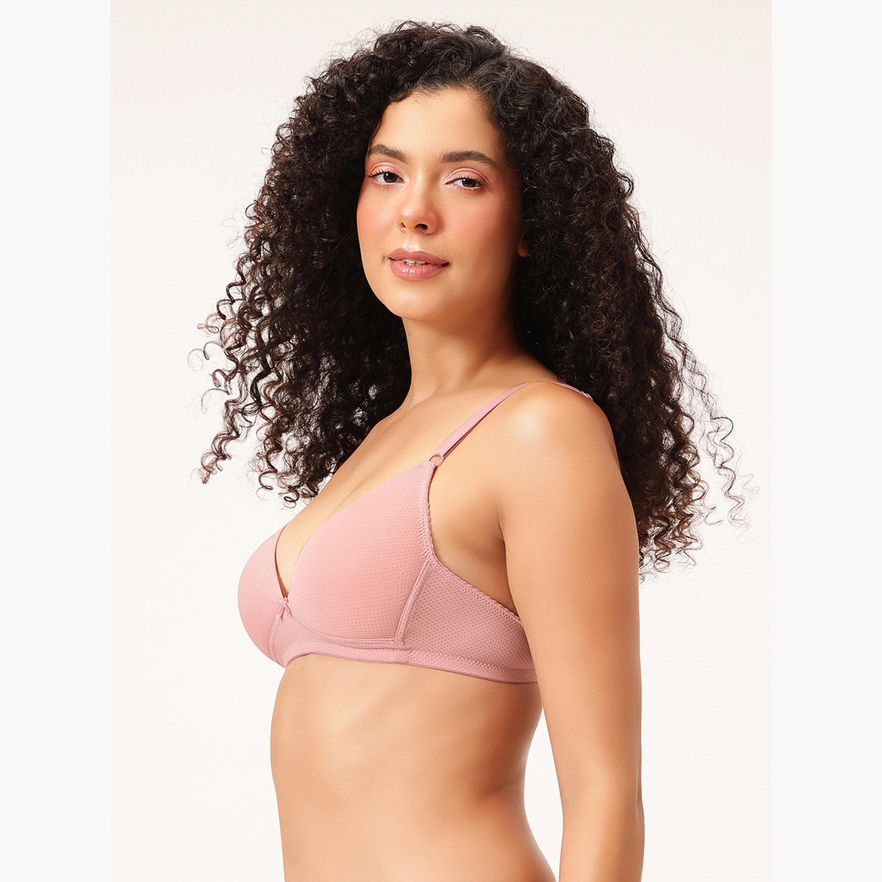 Clovia Padded Non-Wired Demi Cup Plunge Bra-women-clothing-lingerie-bras-image-3