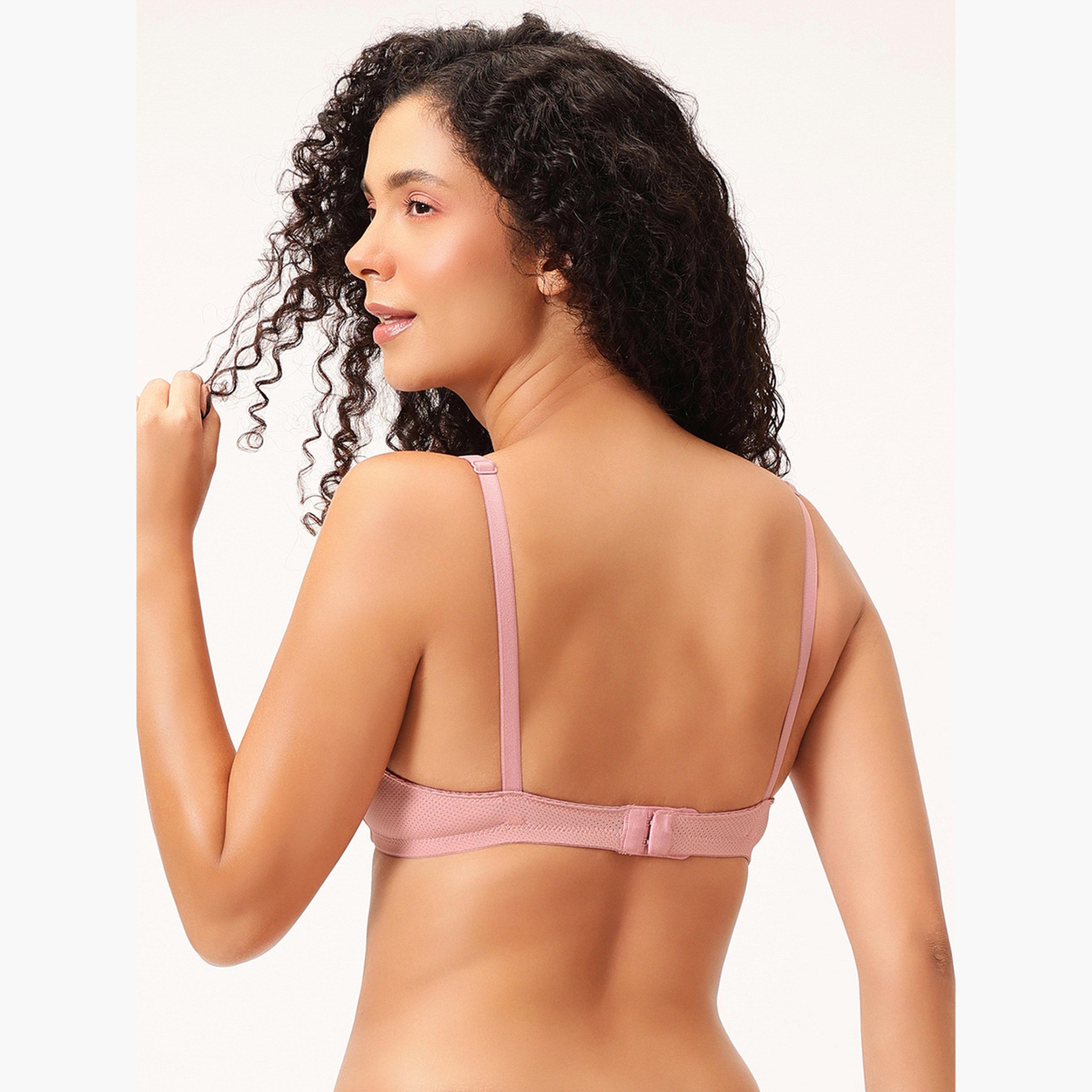 Clovia Padded Non-Wired Demi Cup Plunge Bra-women-clothing-lingerie-bras-image-5