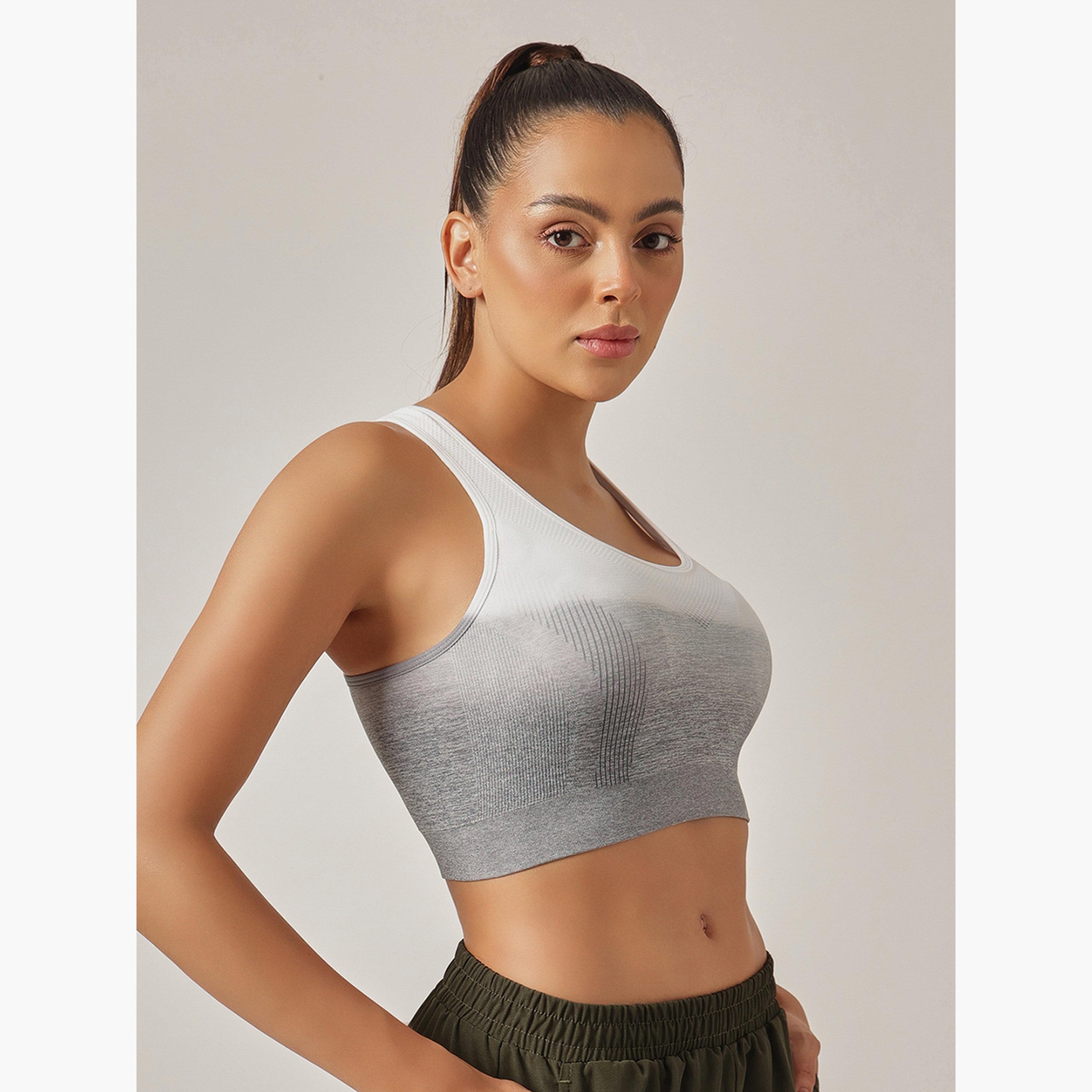 Clovia Women Low Impact Ombre Print Sports Bra with Removable Cups-sports-women-clothing-sportsbras-image-3