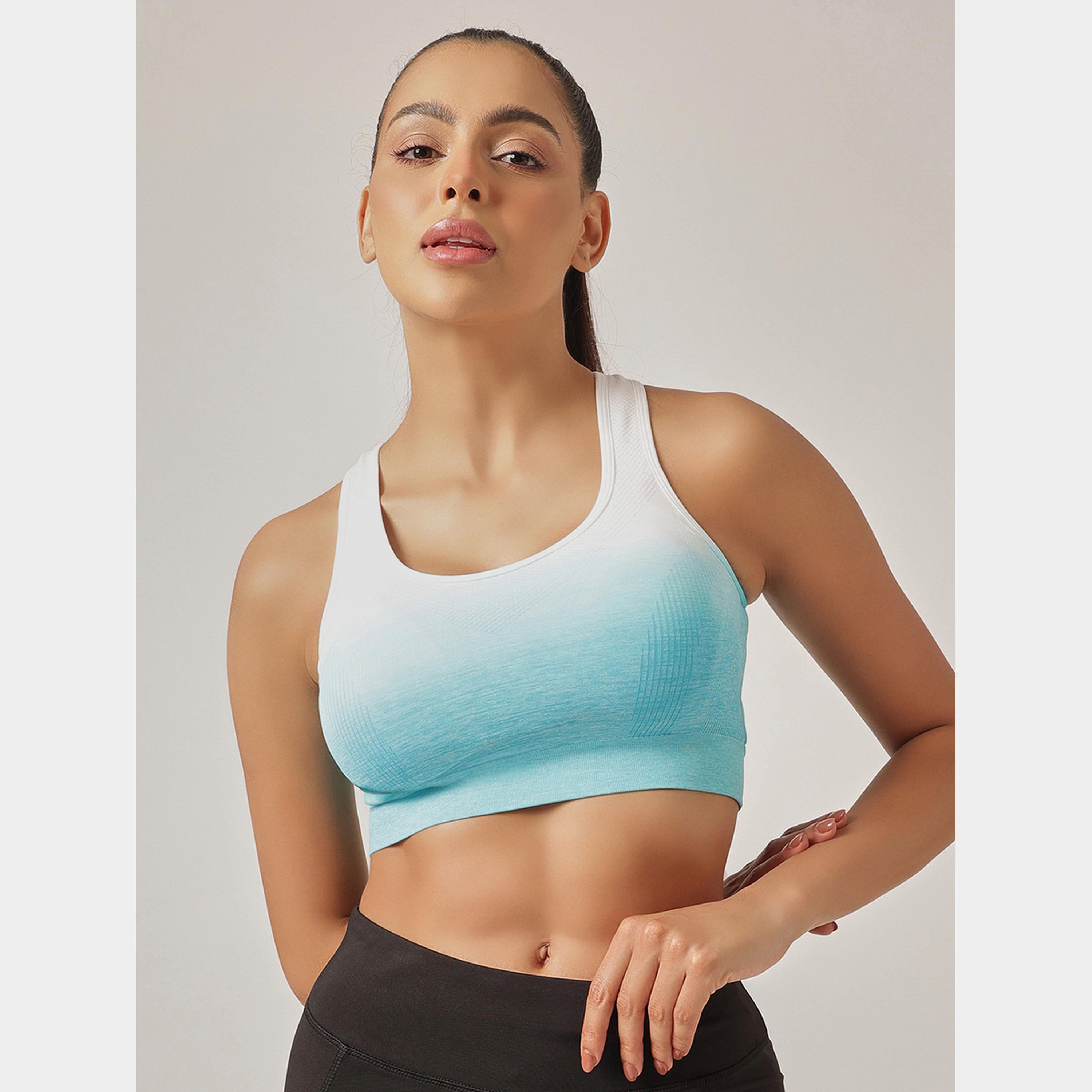 Clovia Women Low Impact Ombre Print Sports Bra with Removable Cups-sports-women-clothing-sportsbras-image-1