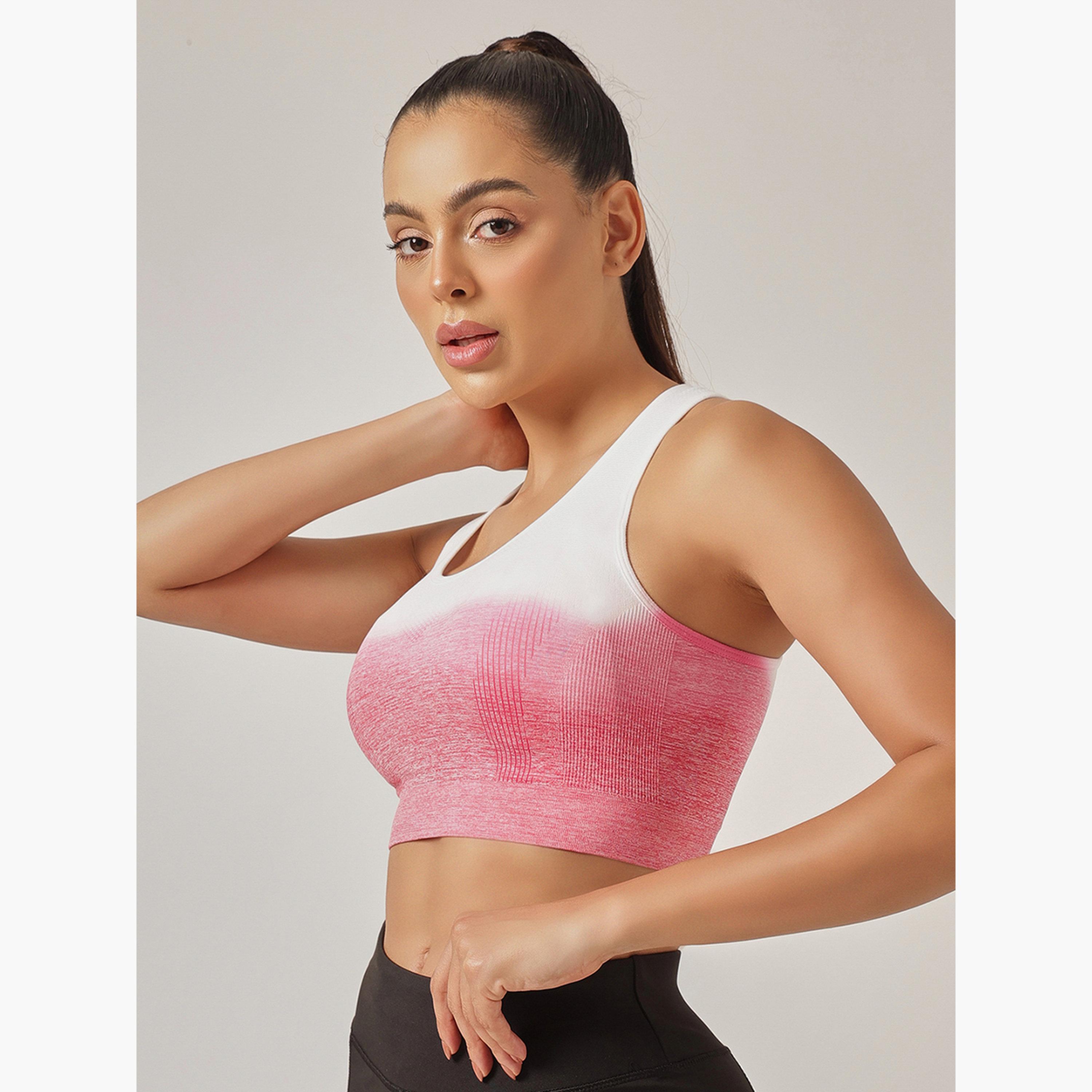 حمالة صدر رياضية بطبعة متدرجة وبحشوات قابلة للإزالة ودعم خفيف-sports-women-clothing-sportsbras-image-5