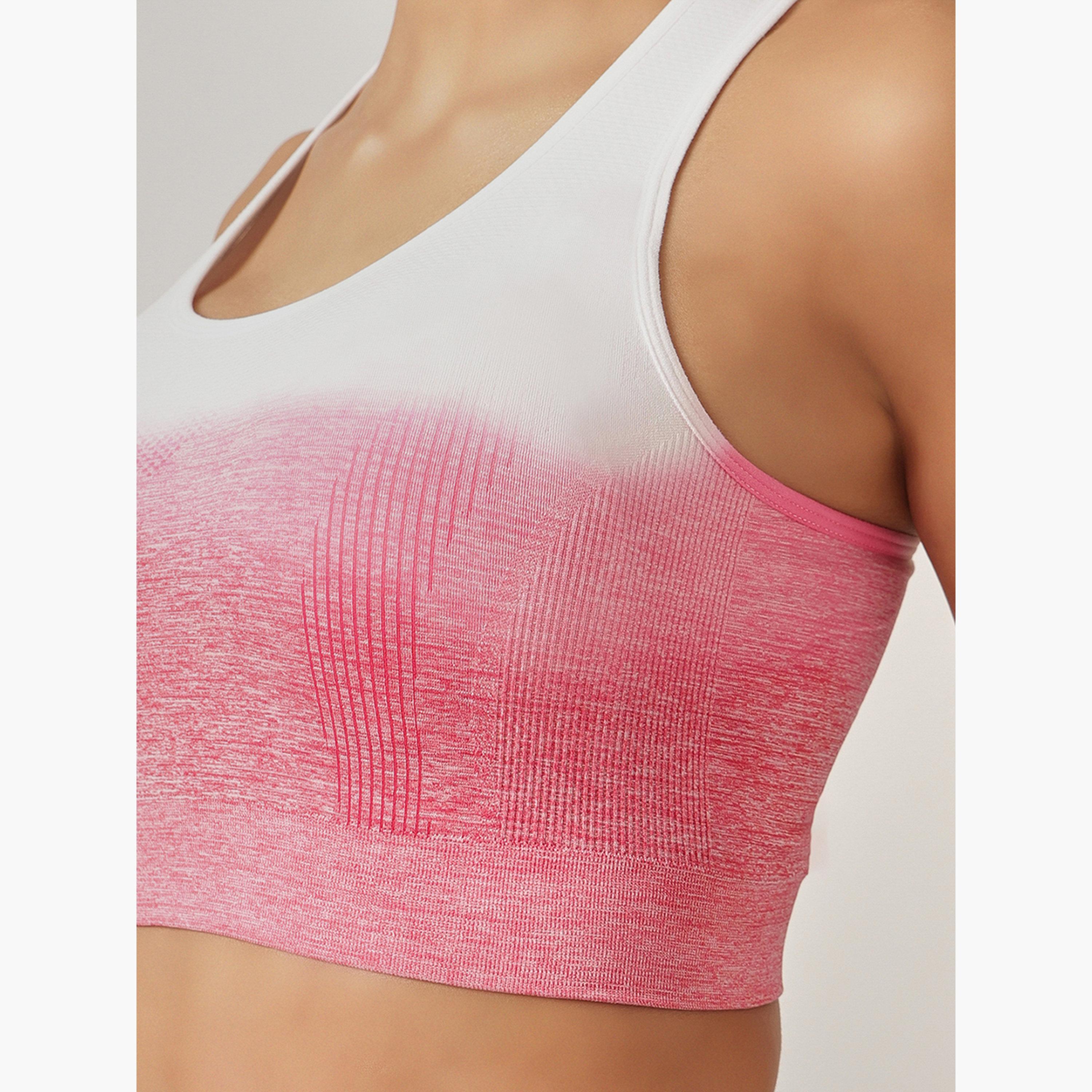 حمالة صدر رياضية بطبعة متدرجة وبحشوات قابلة للإزالة ودعم خفيف-sports-women-clothing-sportsbras-image-6