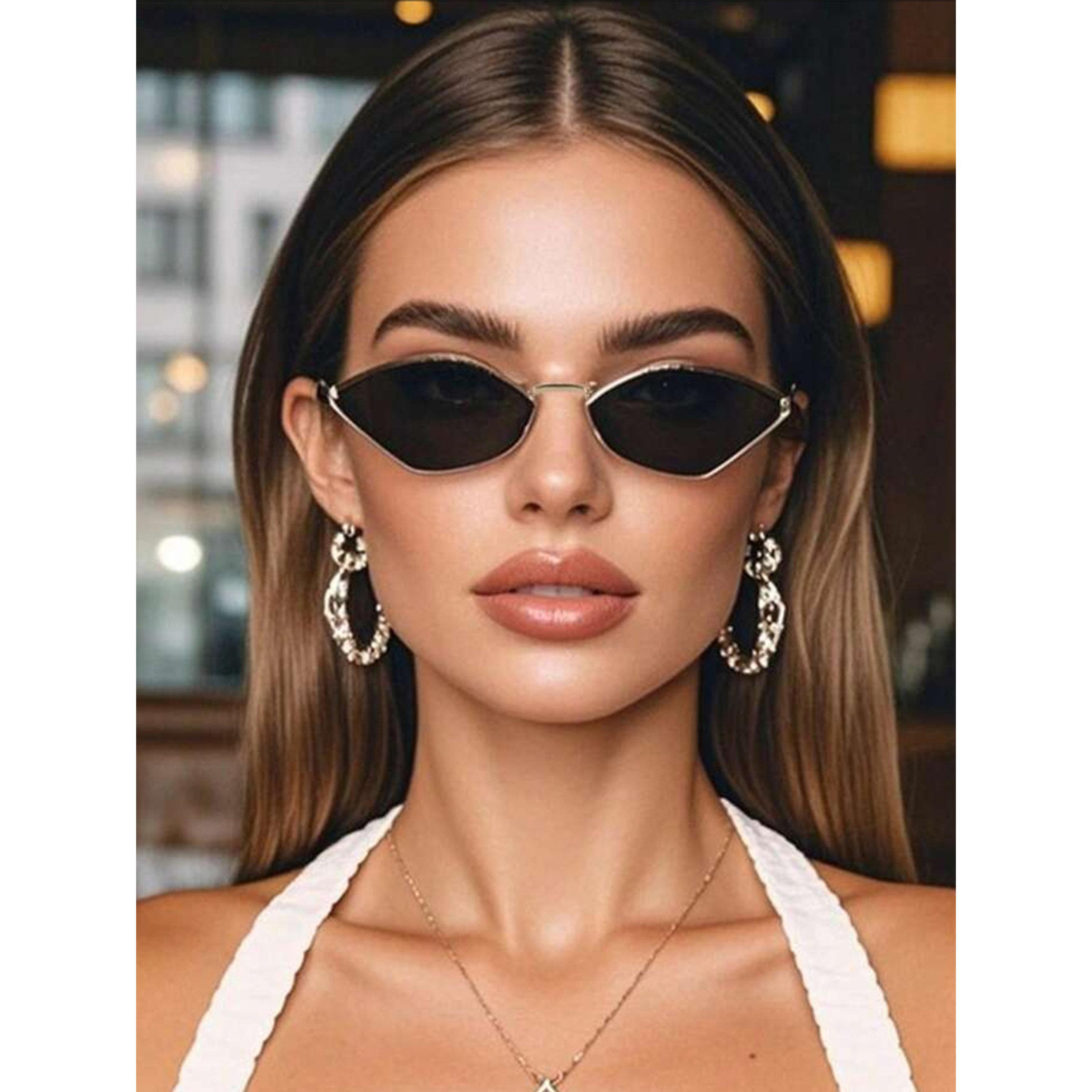 Take Two Black Geometric Sunglasses-women-sunglasses-image-2
