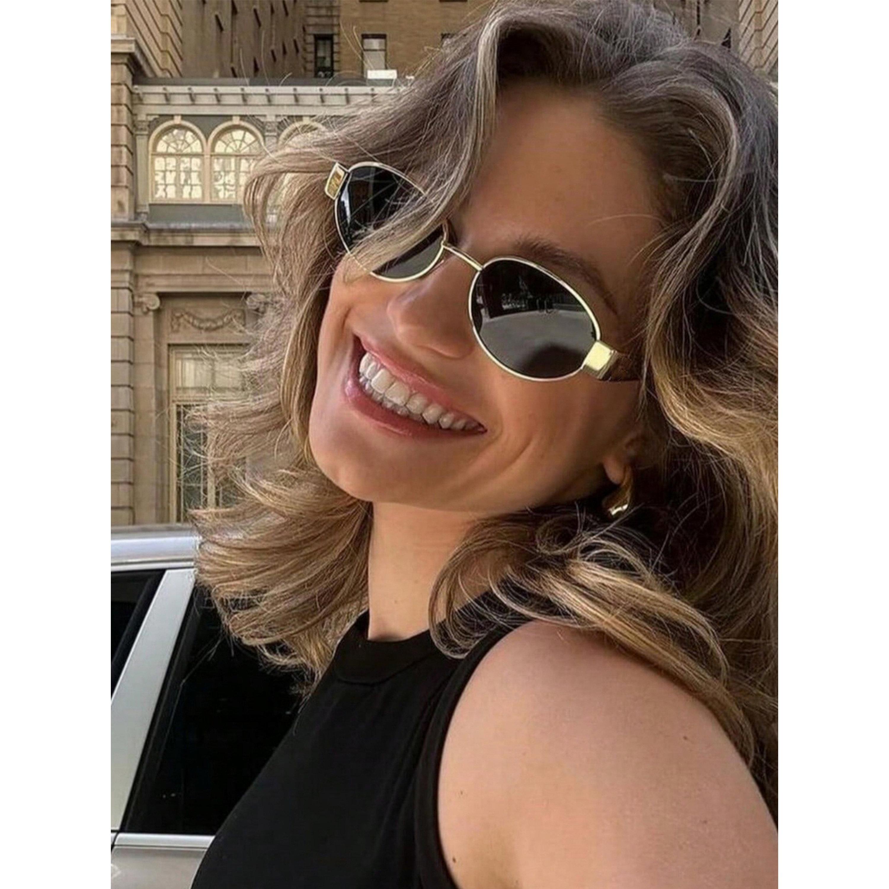 Take Two Black Oval Sunglasses-women-sunglasses-image-2