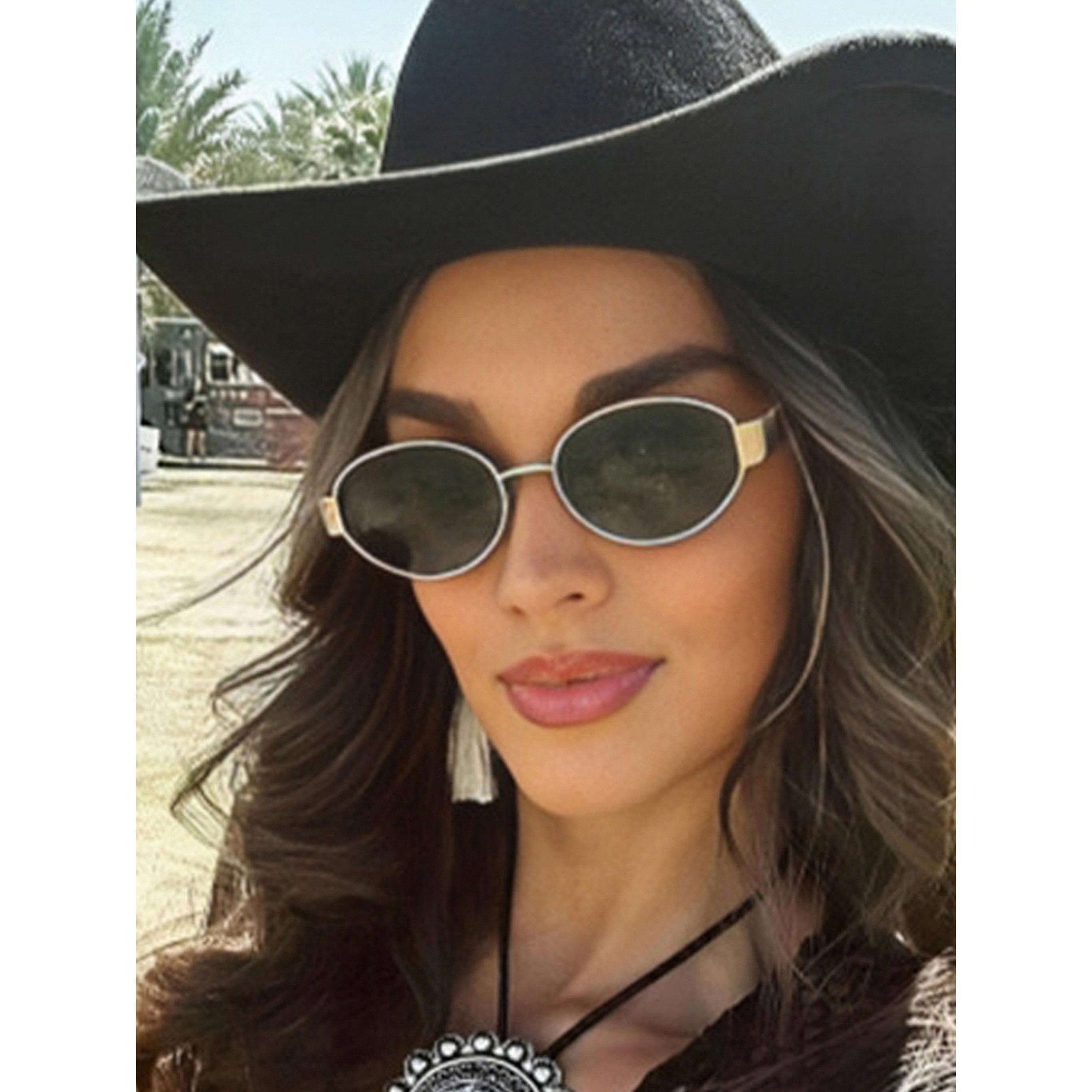 Take Two Black Oval Sunglasses-women-sunglasses-image-4
