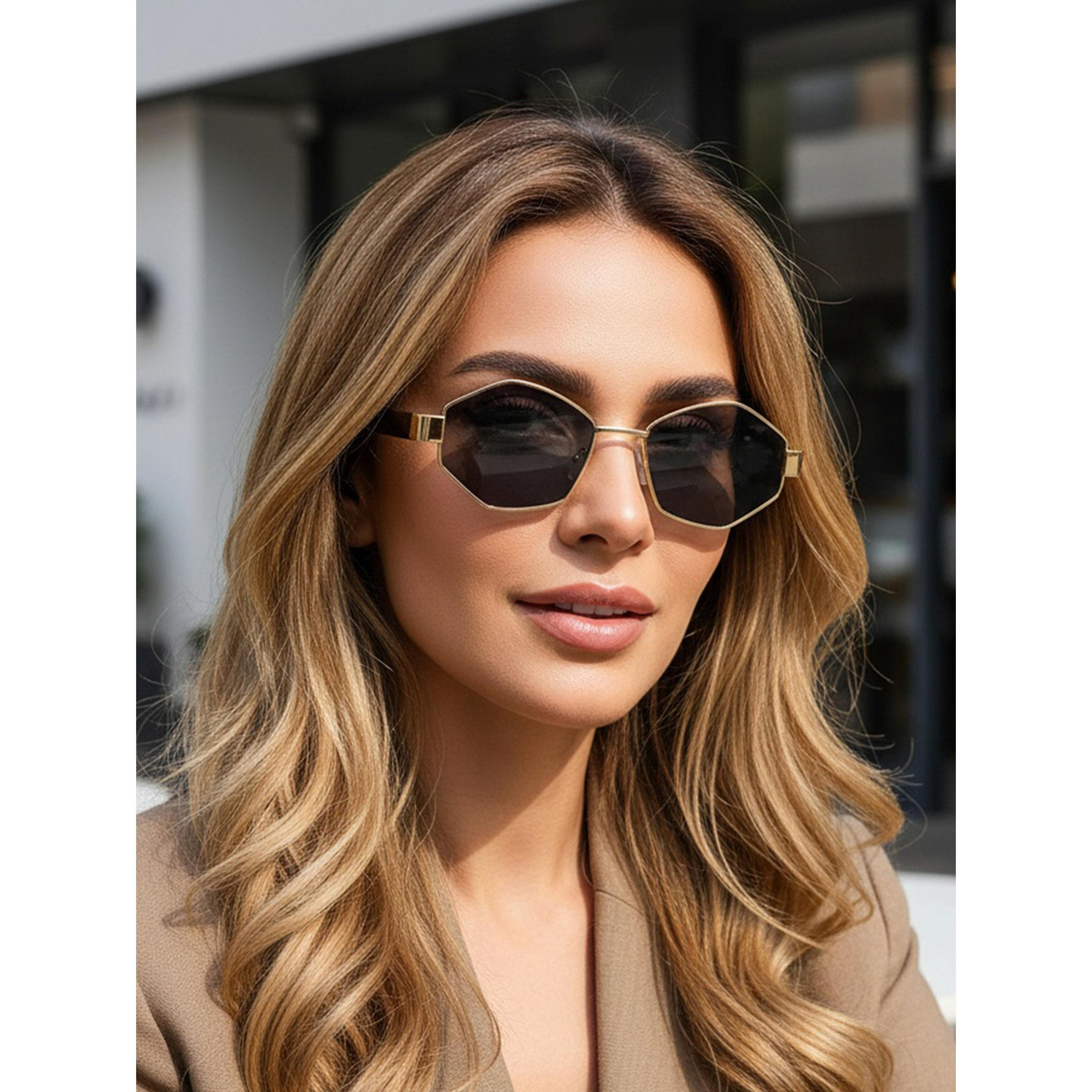 Take Two Black Geometric Sunglasses-women-sunglasses-image-2