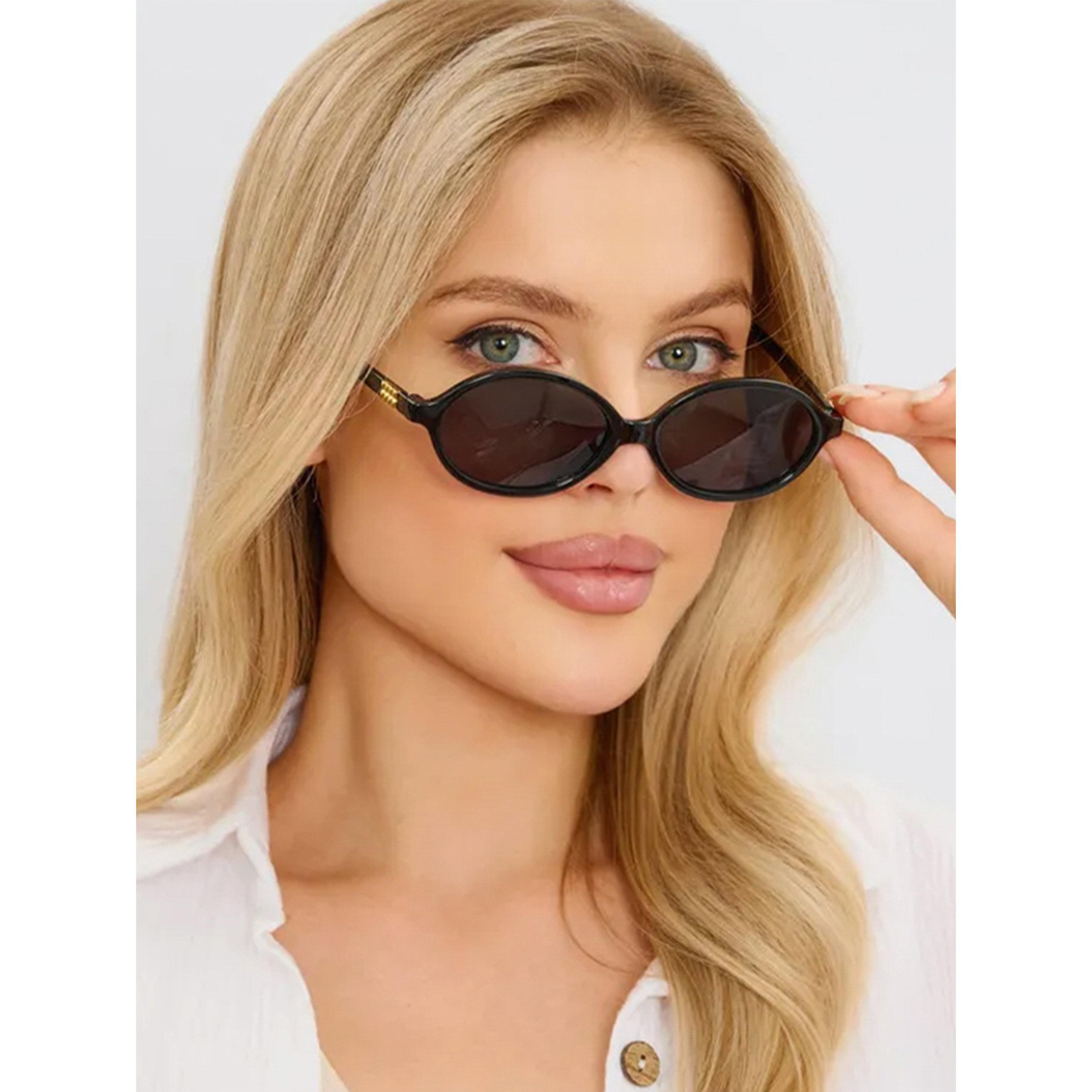 Take Two Black Oval Sunglasses-women-sunglasses-image-2