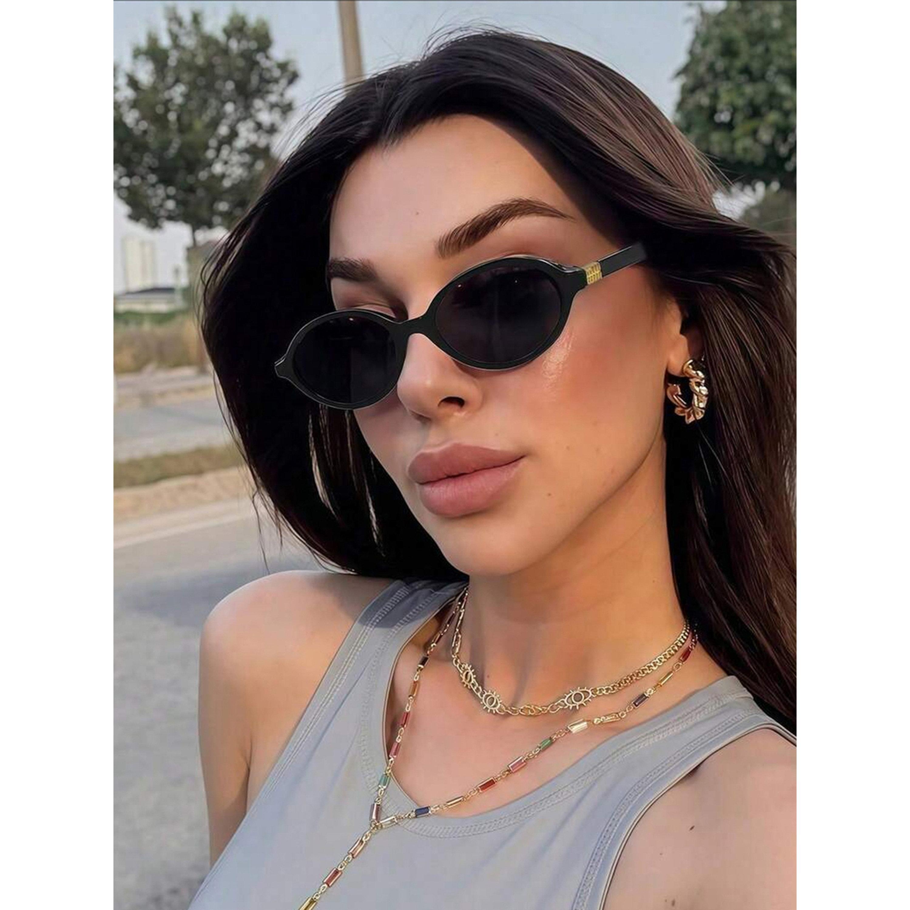 Take Two Black Oval Sunglasses-women-sunglasses-image-5