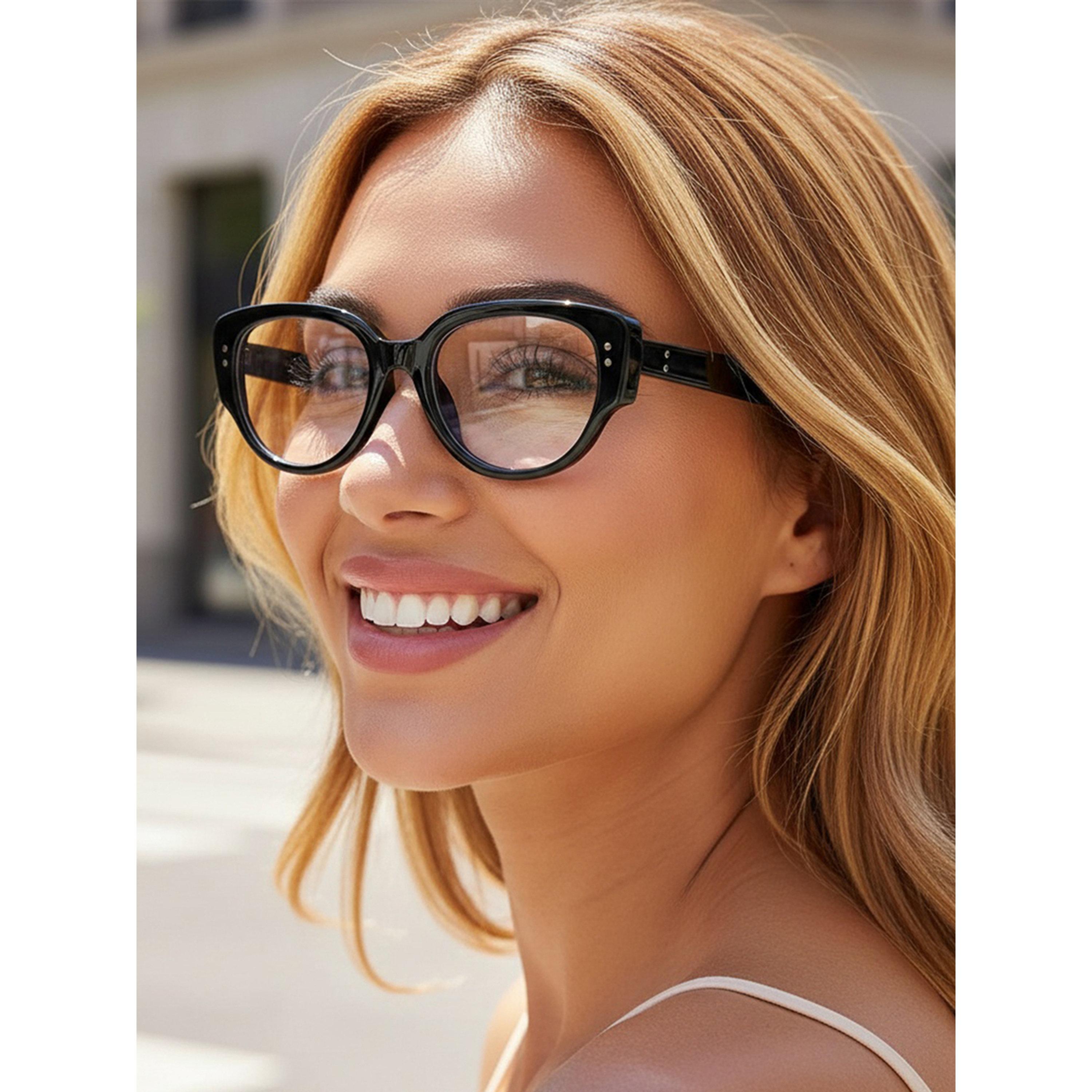 Take Two Black Round Frame Eyeglasses-women-sunglasses-image-2