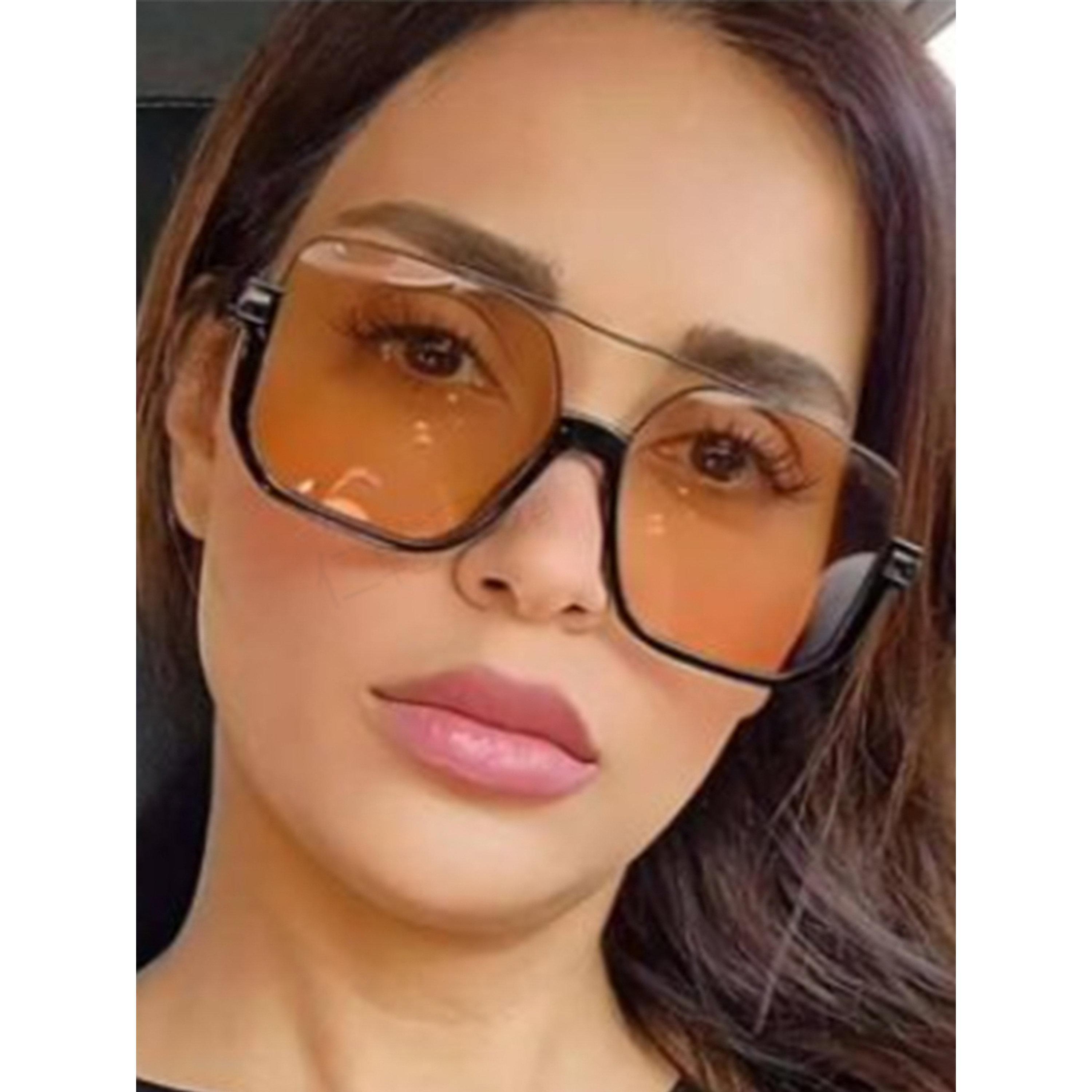 Take Two Orange Square Sunglasses-women-sunglasses-image-5