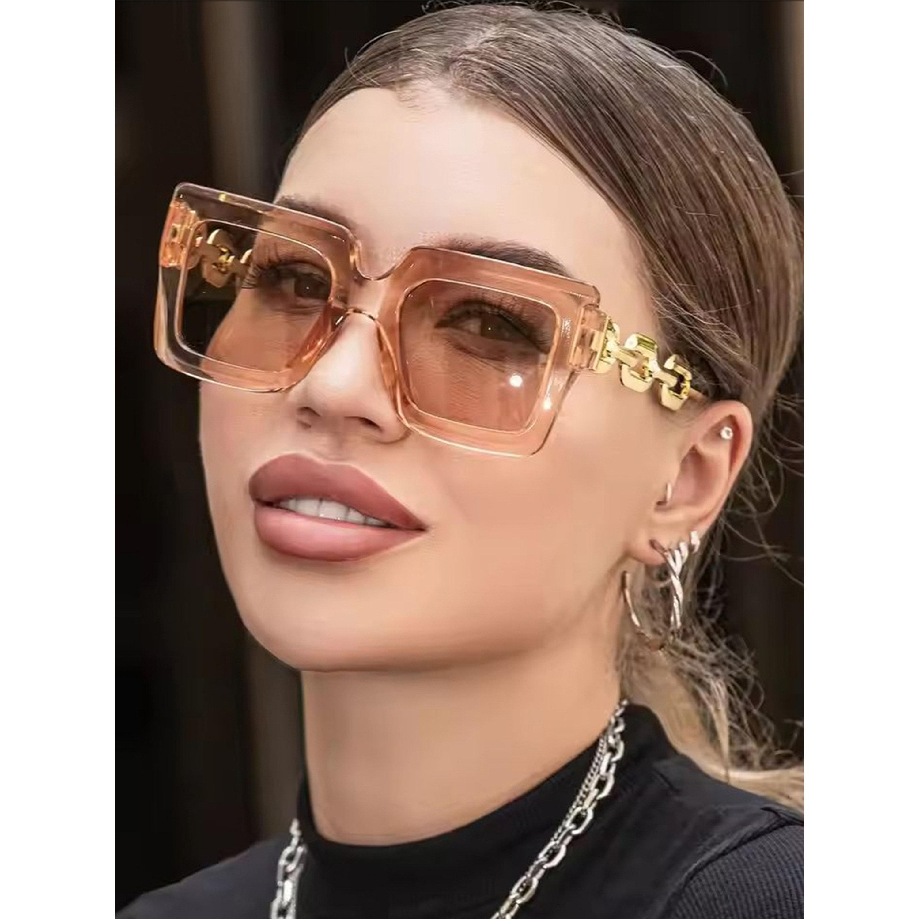 Take Two Women Chain Detail Square Sunglasses-women-sunglasses-image-2