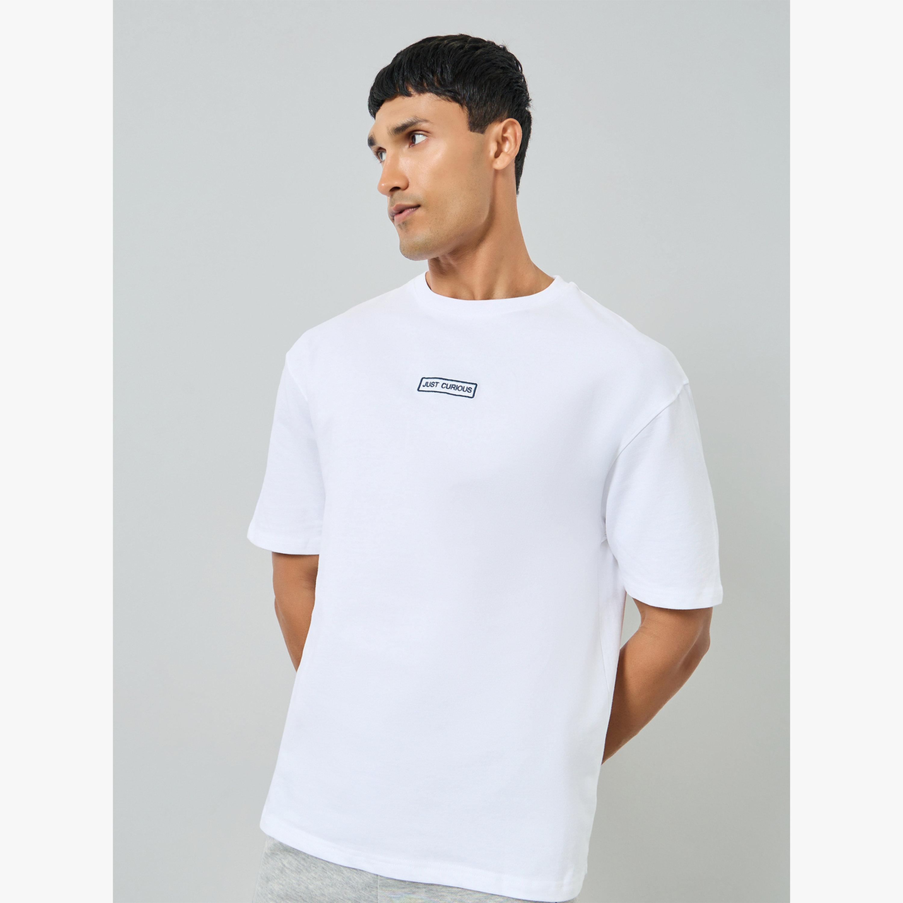 Styli Men White Embroidered Oversized T-Shirt-men-clothing-tshirtsandpolos-tshirts-image-1