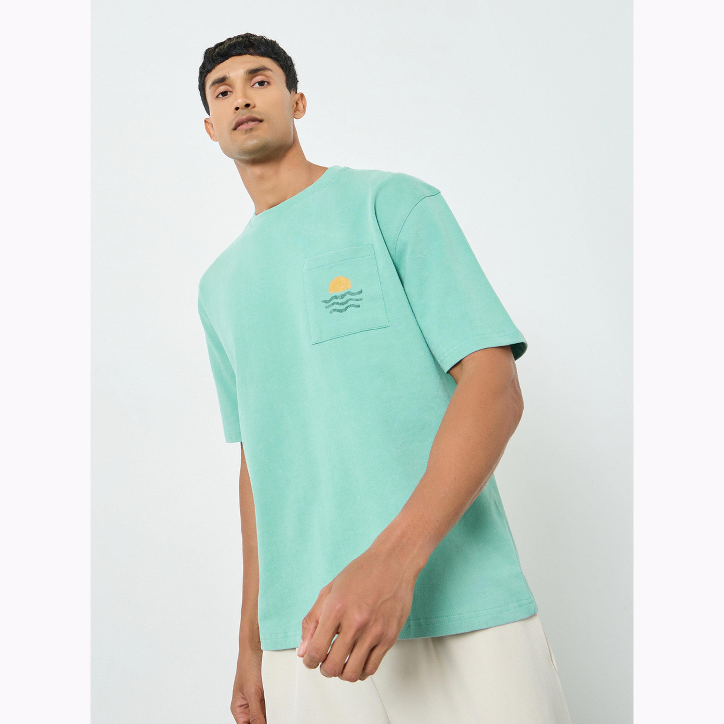 Styli Men Text Print Cotton Oversized T-Shirt-men-clothing-tshirtsandpolos-tshirts-image-1