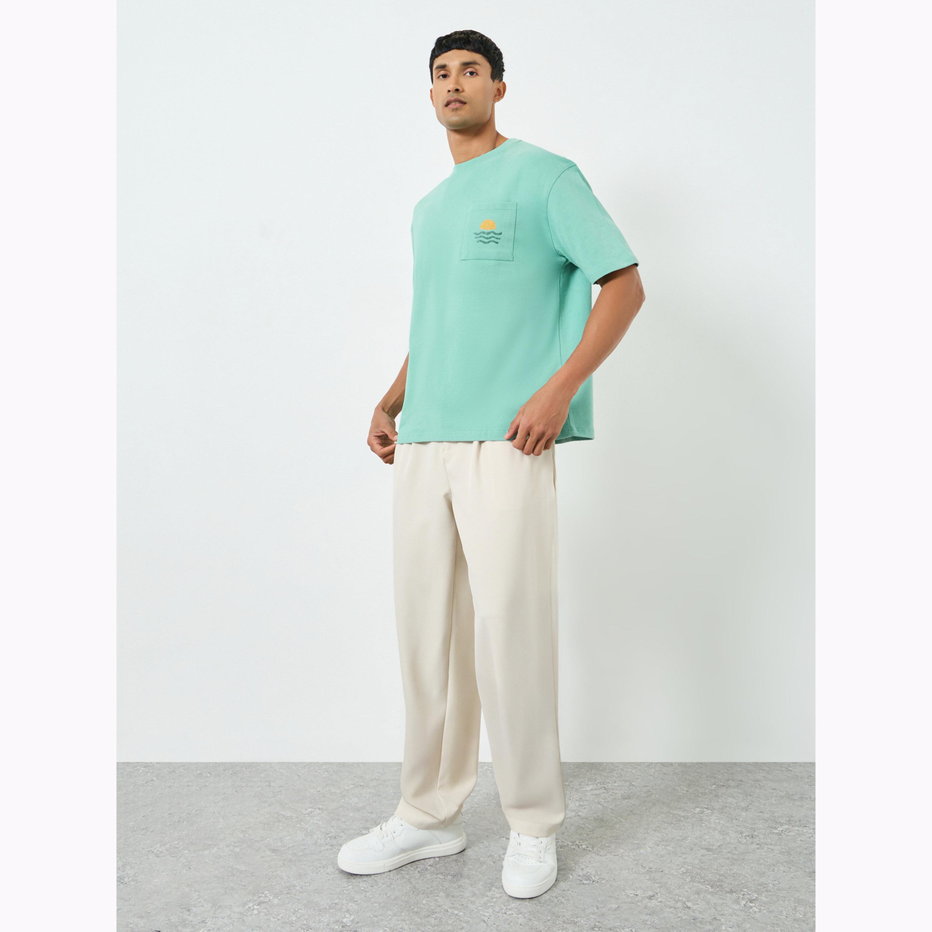 Styli Men Text Print Cotton Oversized T-Shirt-men-clothing-tshirtsandpolos-tshirts-image-2