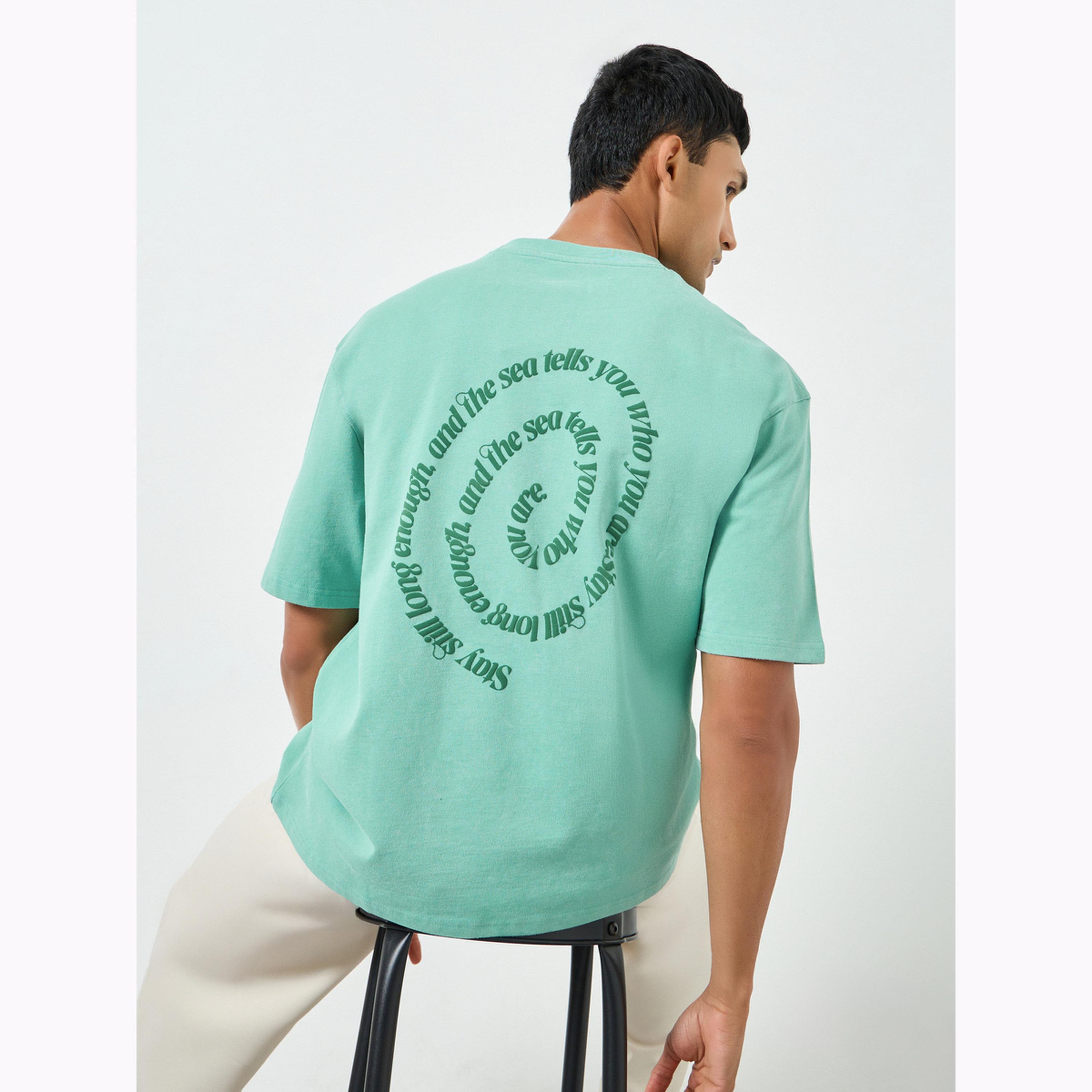 Styli Men Text Print Cotton Oversized T-Shirt-men-clothing-tshirtsandpolos-tshirts-image-3