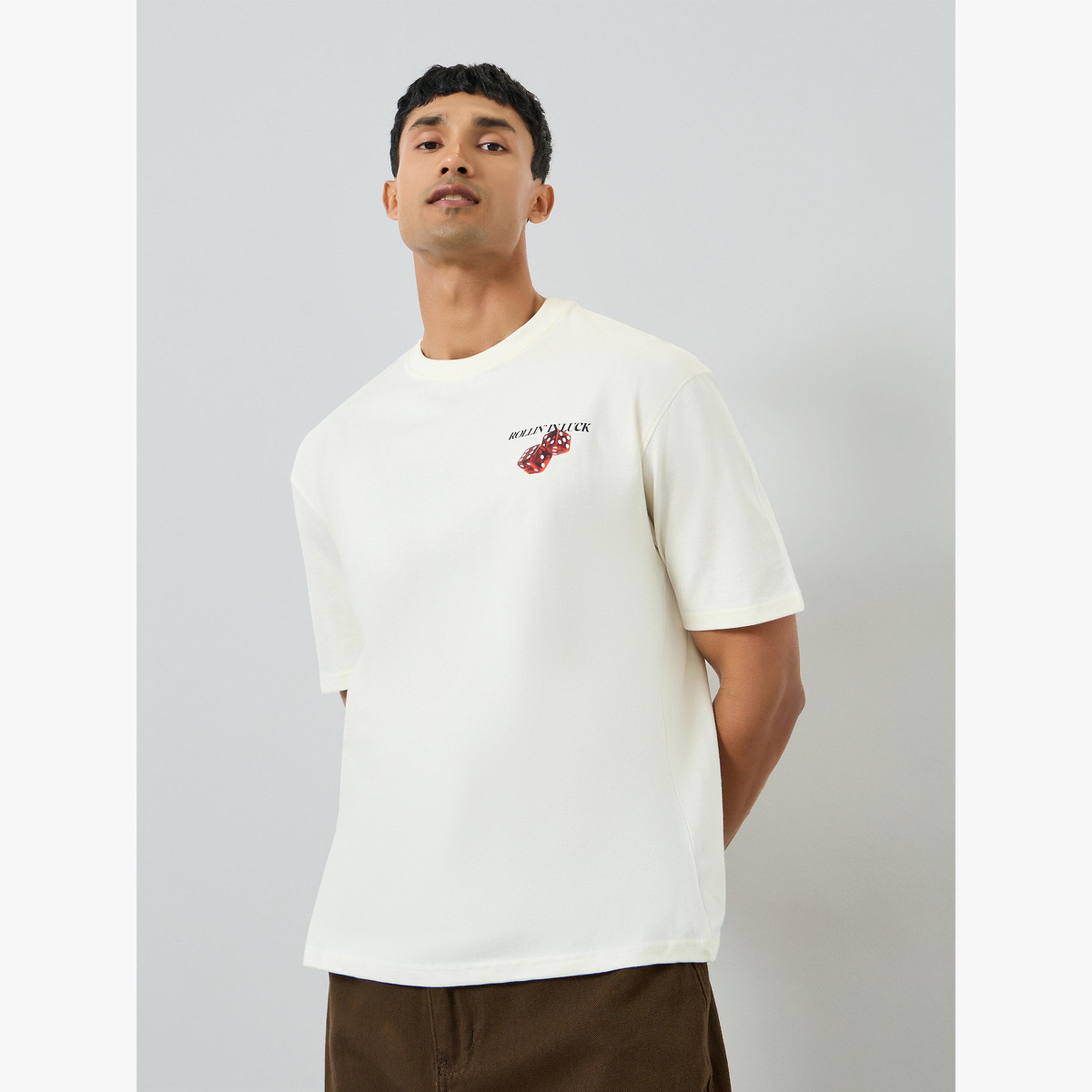 تيشيرت رجالي بطبعة جرافيك قصة واسعة-men-clothing-tshirtsandpolos-tshirts-image-1