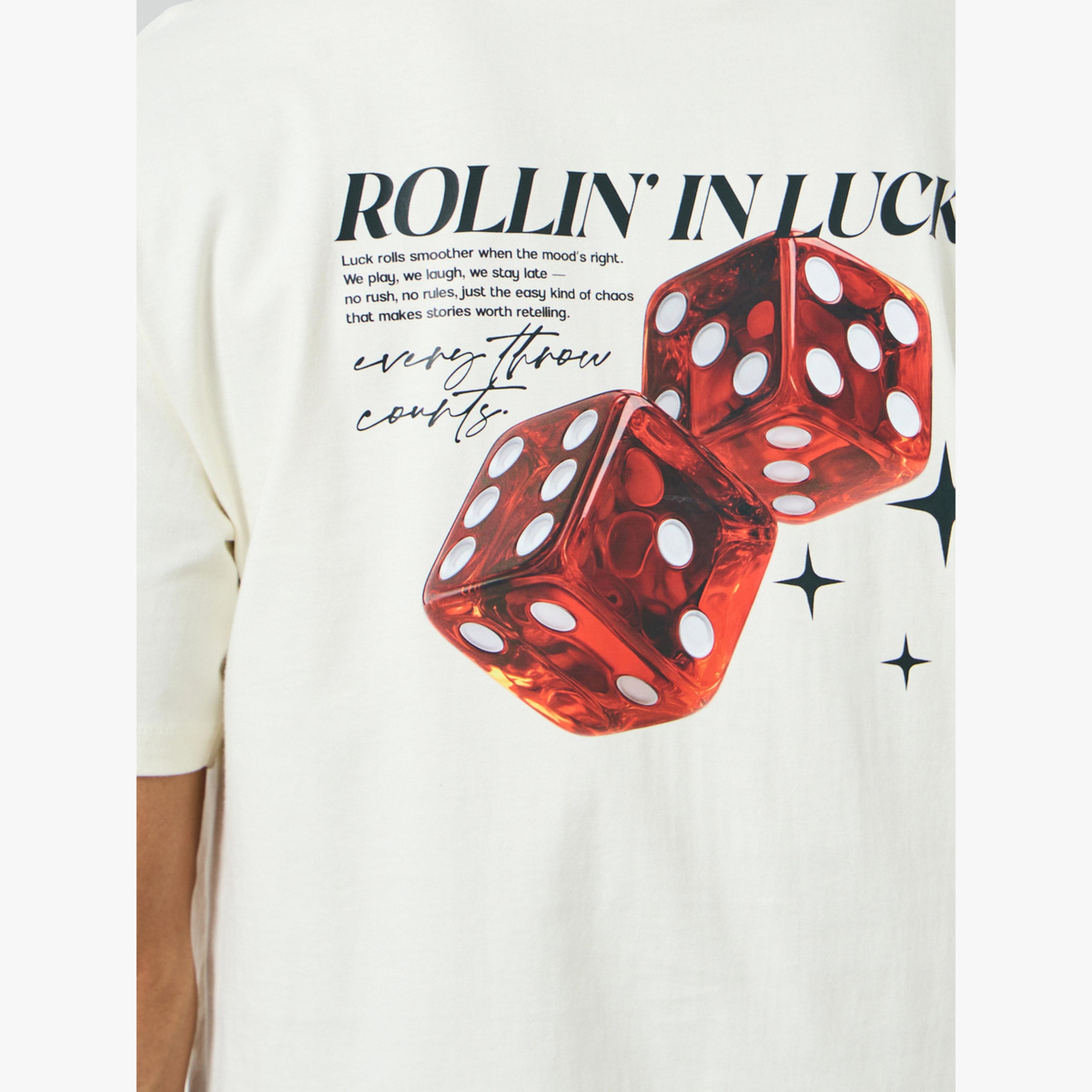 Styli Men Cream Graphic Print Oversized T-Shirt-men-clothing-tshirtsandpolos-tshirts-image-6