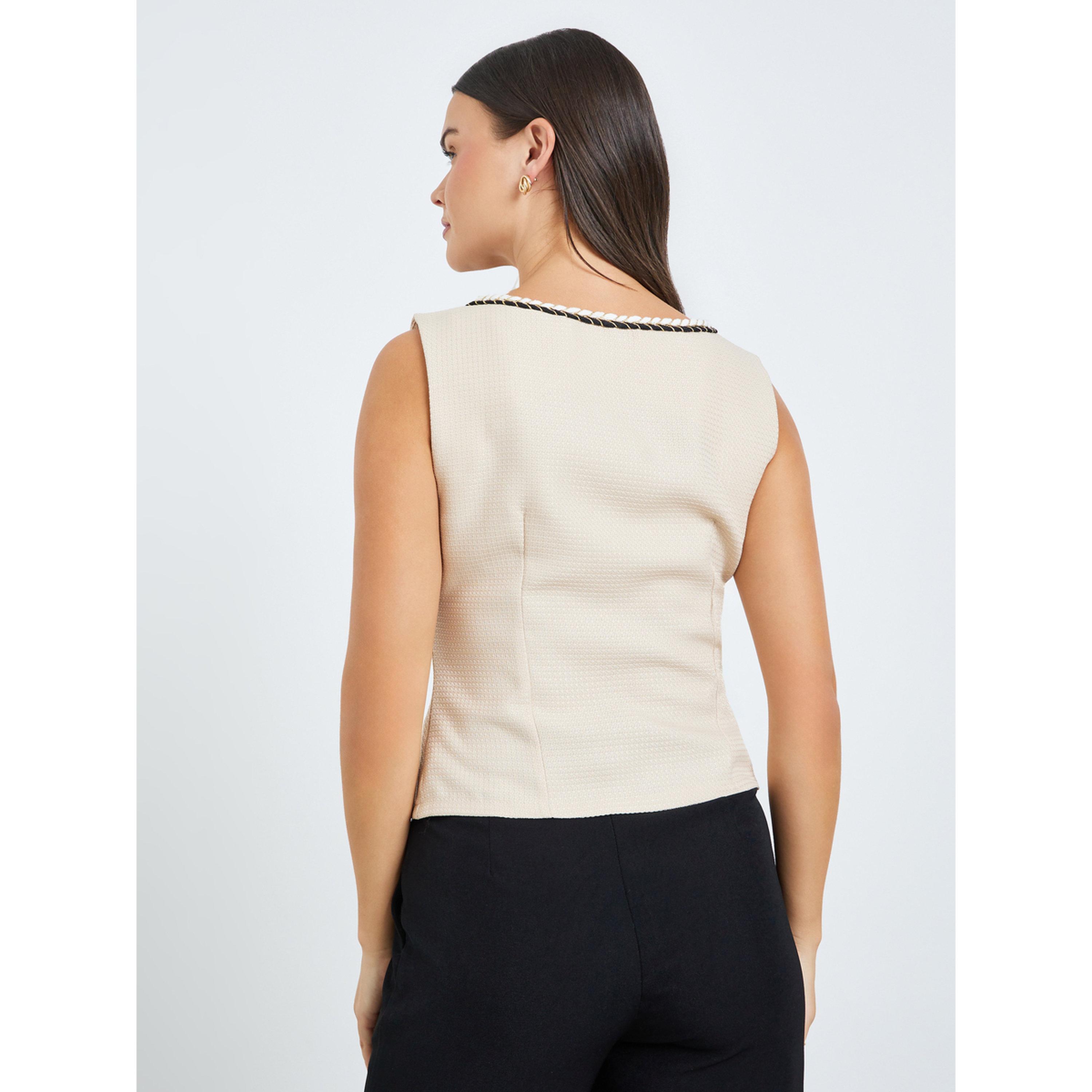 بلوزة بارزة الملمس وبلا أكمام مع أزرار أمامية-women-clothing-shirtsandblouses-blouses-image-4