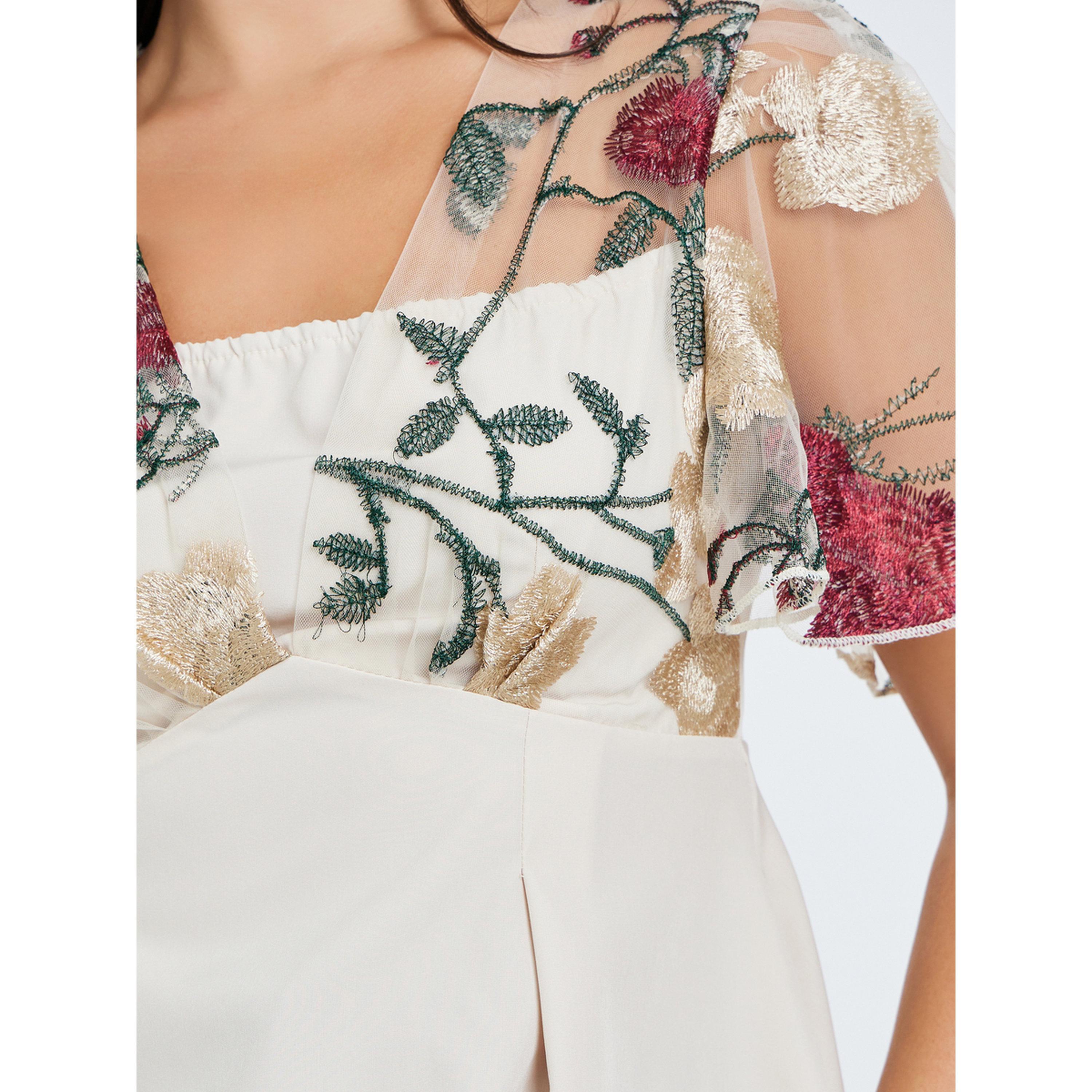 Take Two Women Flower Embroidery Mesh Overlay Top-women-clothing-shirtsandblouses-blouses-image-4