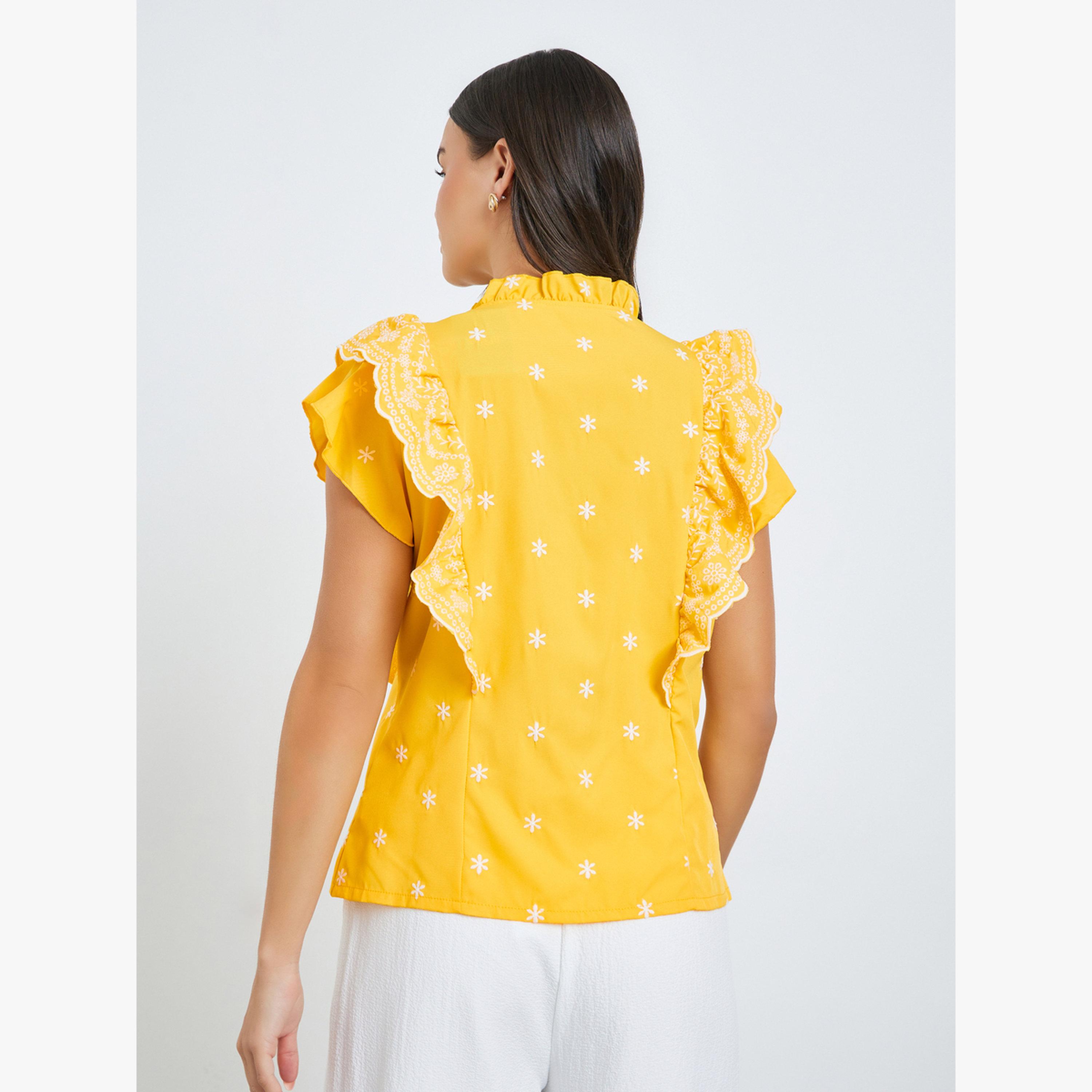 بلوزة بلا أكمام بتطريز وكشكش-women-clothing-shirtsandblouses-blouses-image-3