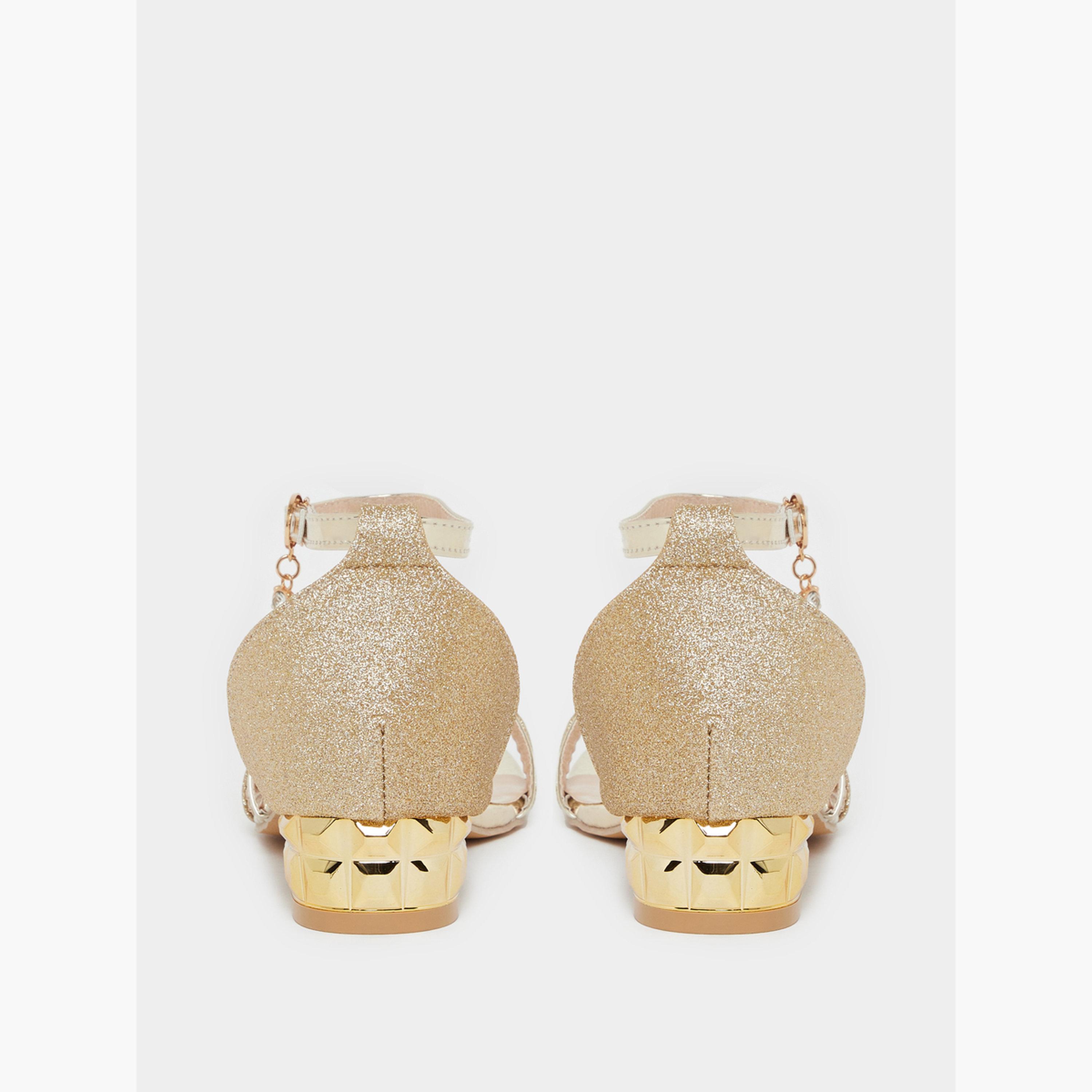 صندل بكعب منخفض ولامع-women-shoes-sandals-flats-image-4