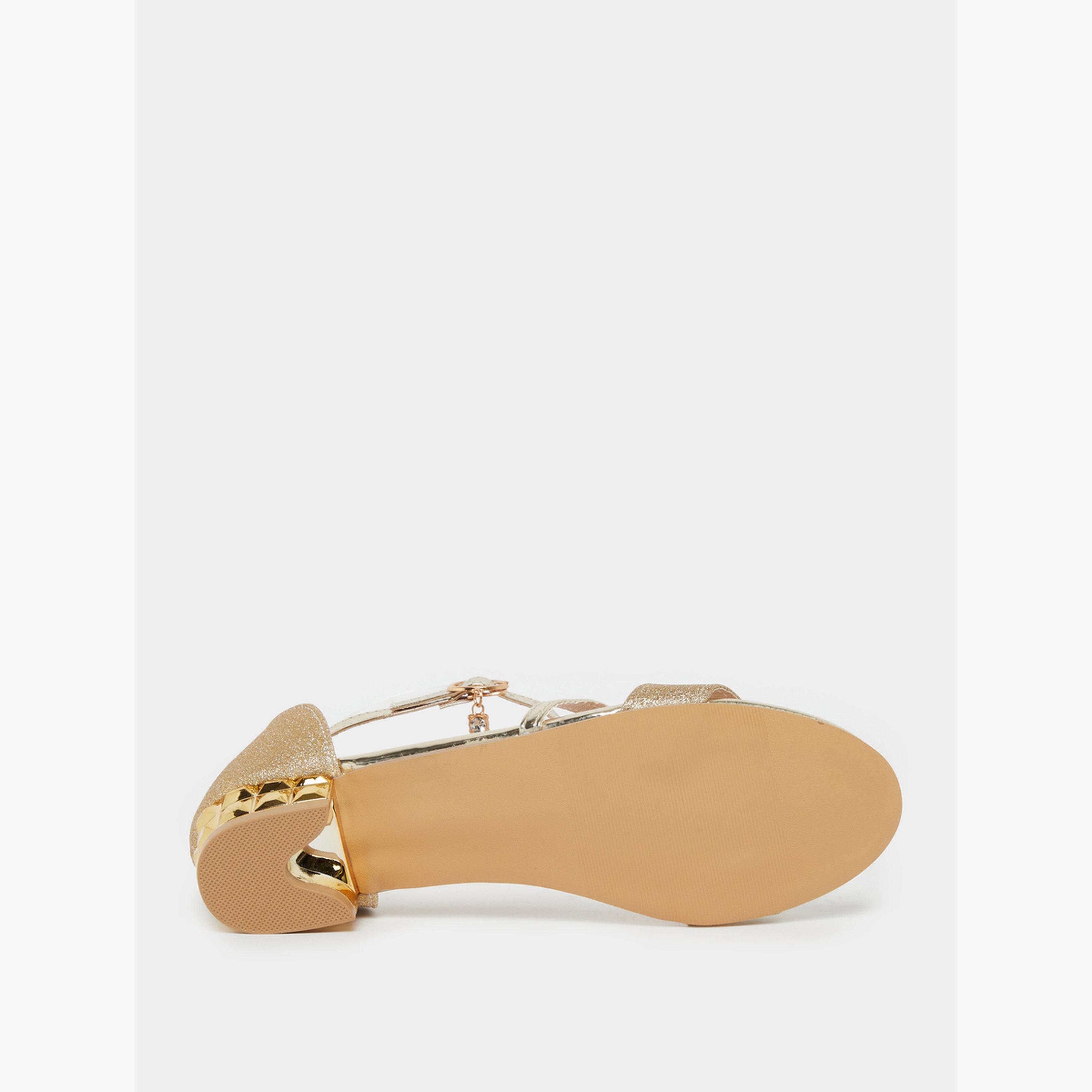 صندل بكعب منخفض ولامع-women-shoes-sandals-flats-image-6