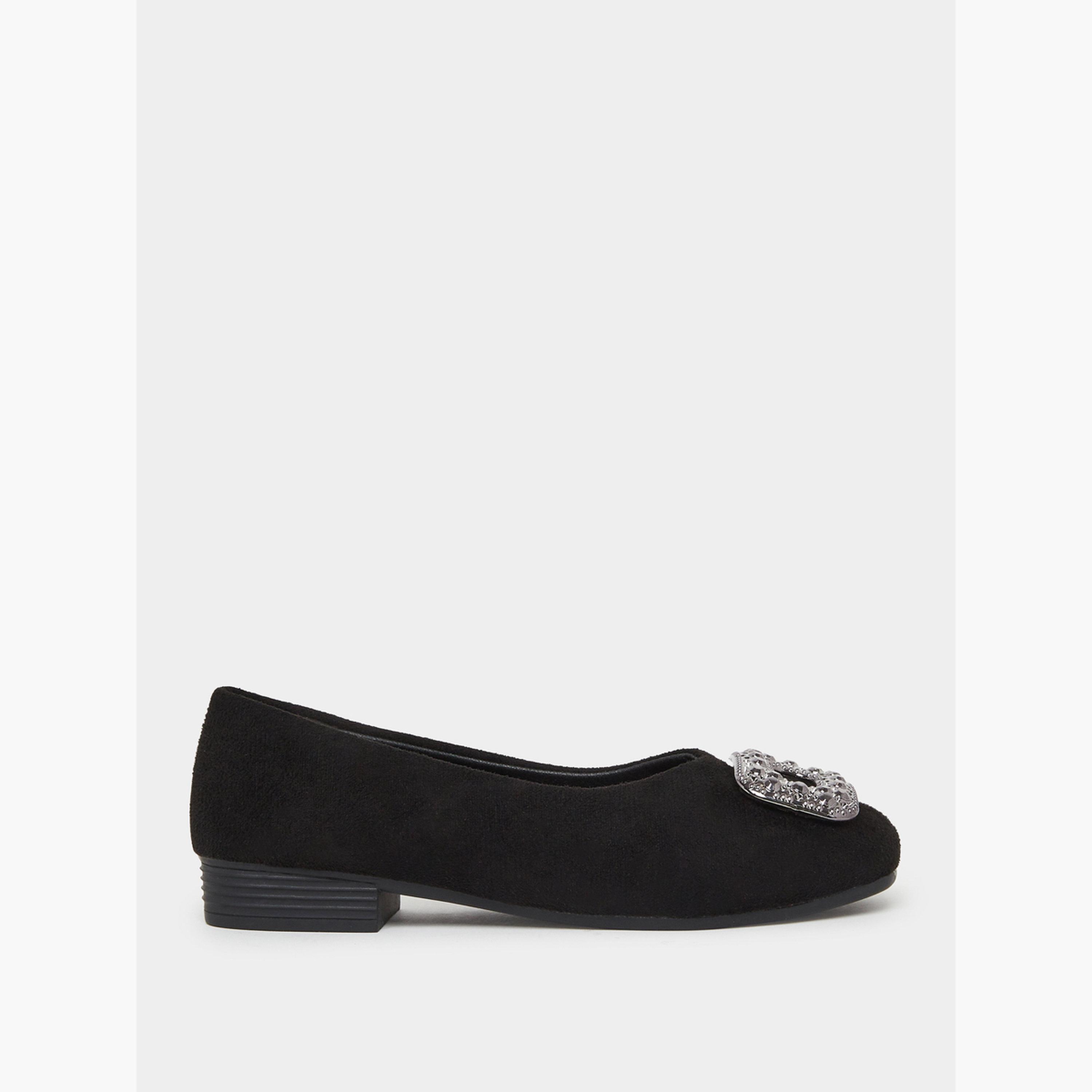 Take Two Black Suede Flats with Embellished Buckle-women-shoes-flats-loafers-image-2