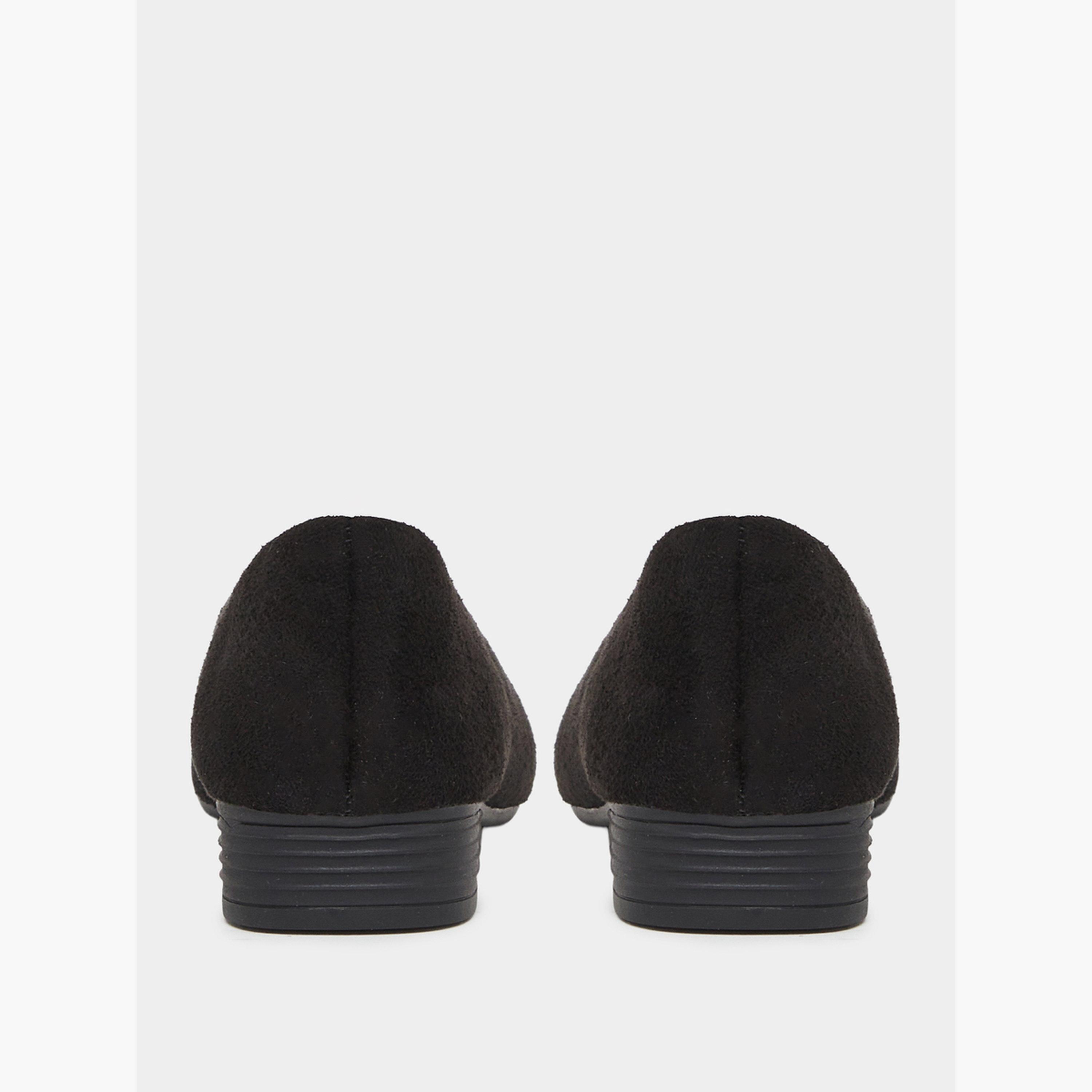 Take Two Black Suede Flats with Embellished Buckle-women-shoes-flats-loafers-image-4