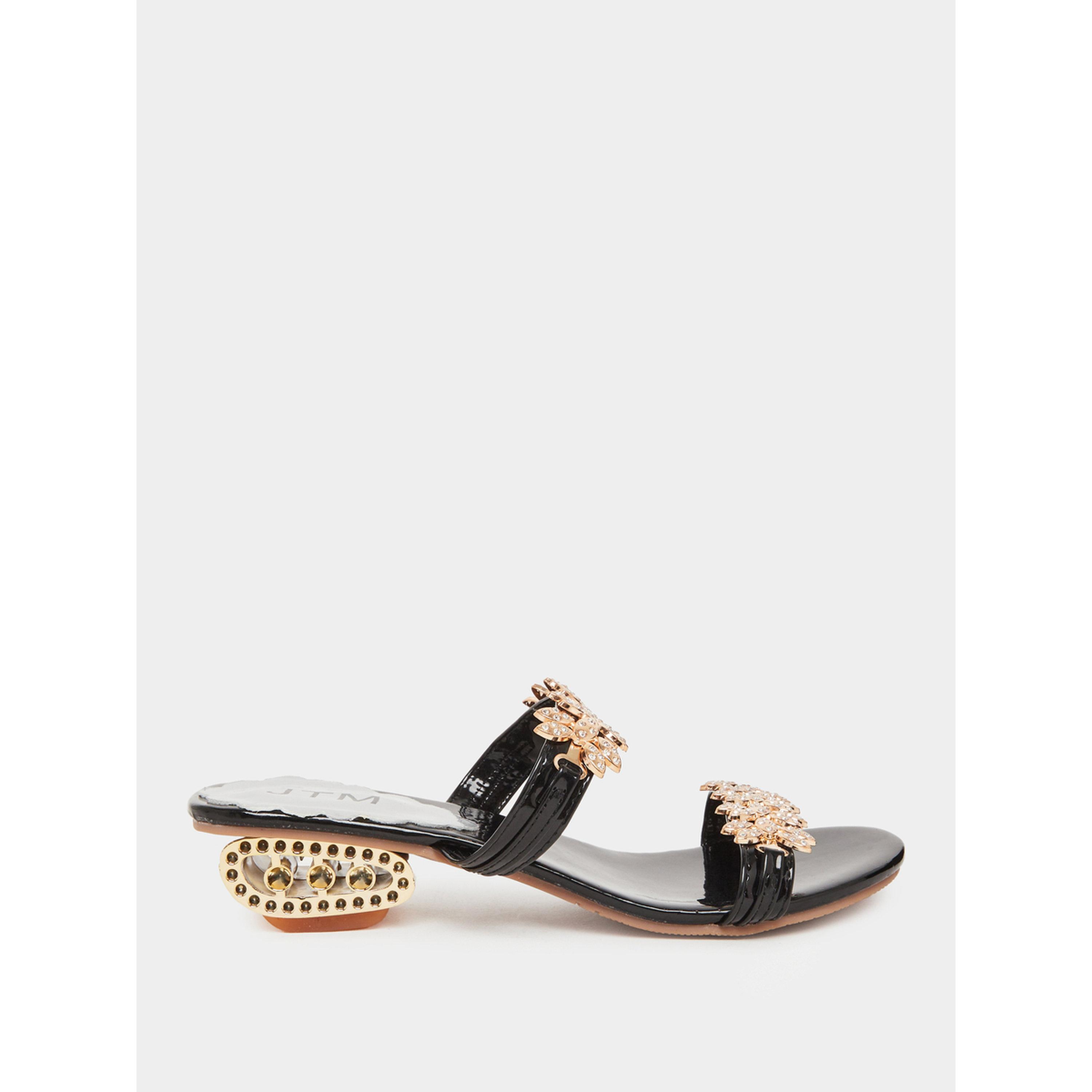 صندل نسائي مزين-women-shoes-sandals-heeled-image-2
