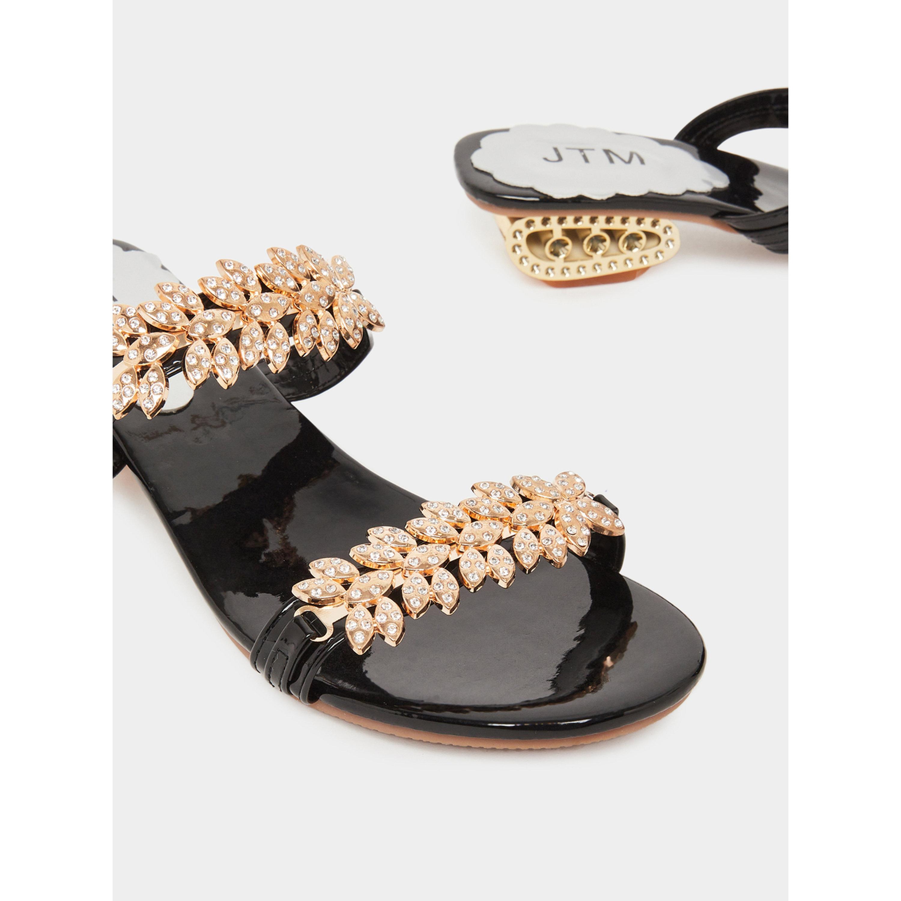 صندل نسائي مزين-women-shoes-sandals-heeled-image-4