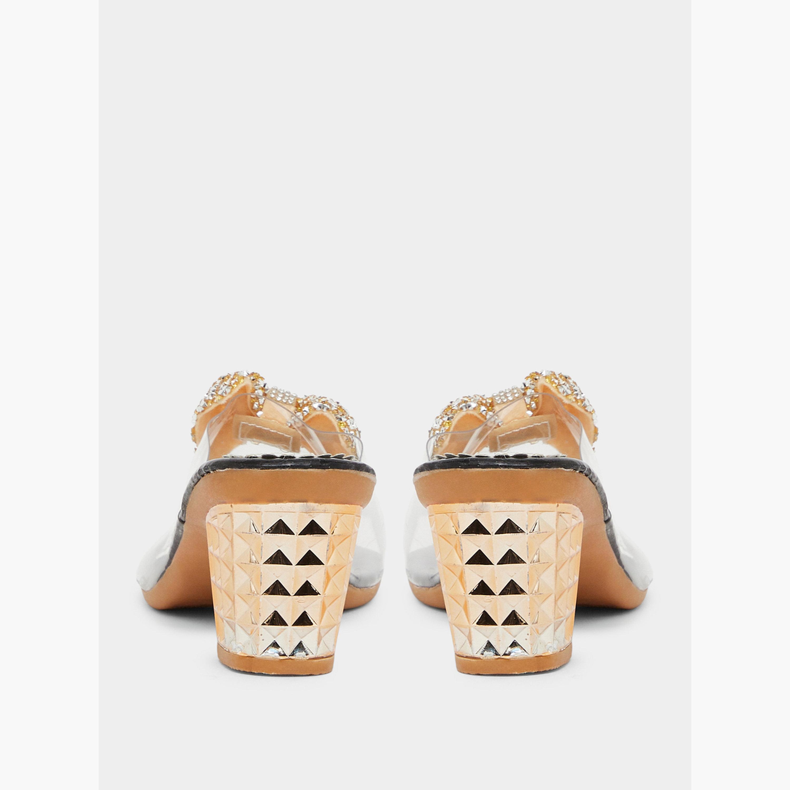 Take Two Embellished Bow Transparent Strap Sandals-women-shoes-sandals-heeled-image-4