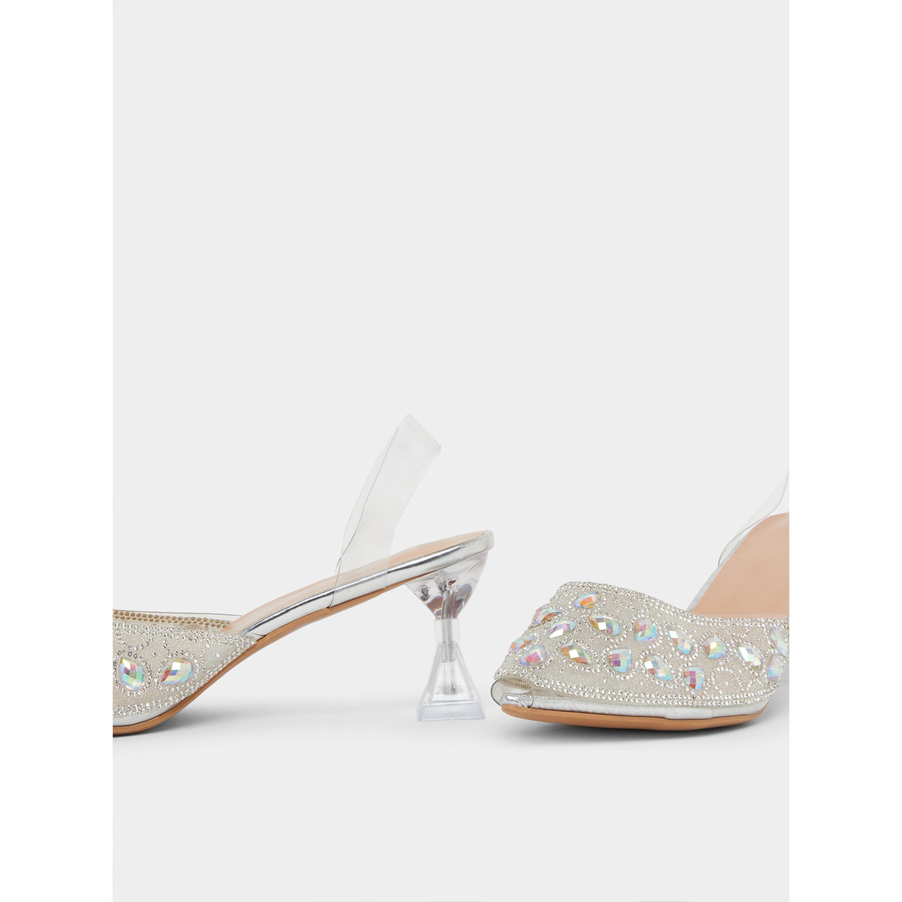 صندل بكعب قطة وسير شفاف ومزين-women-shoes-heels-image-4