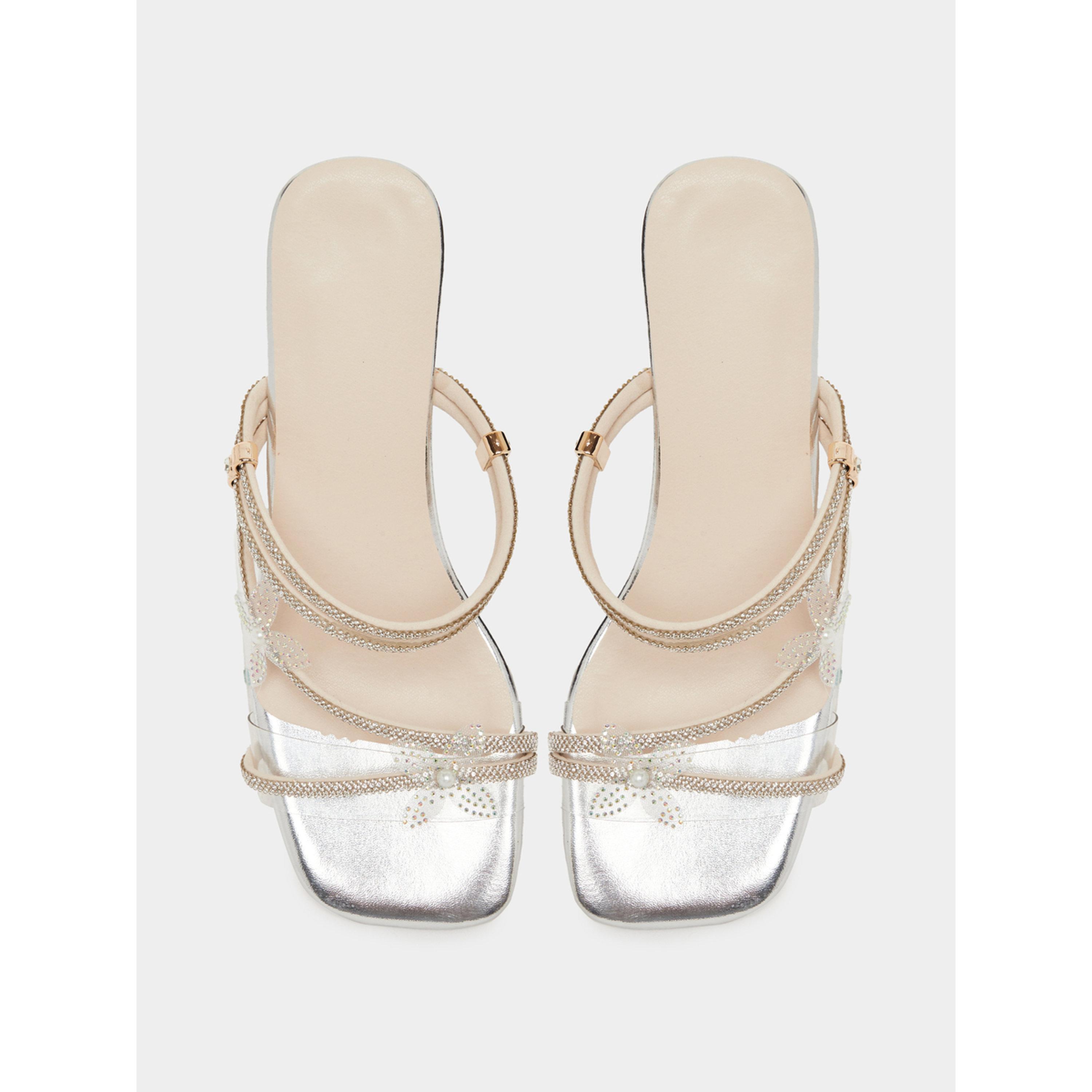 Take Two Women Silver Rhinestone Butterfly Block Heel Sandals-women-shoes-heels-image-3