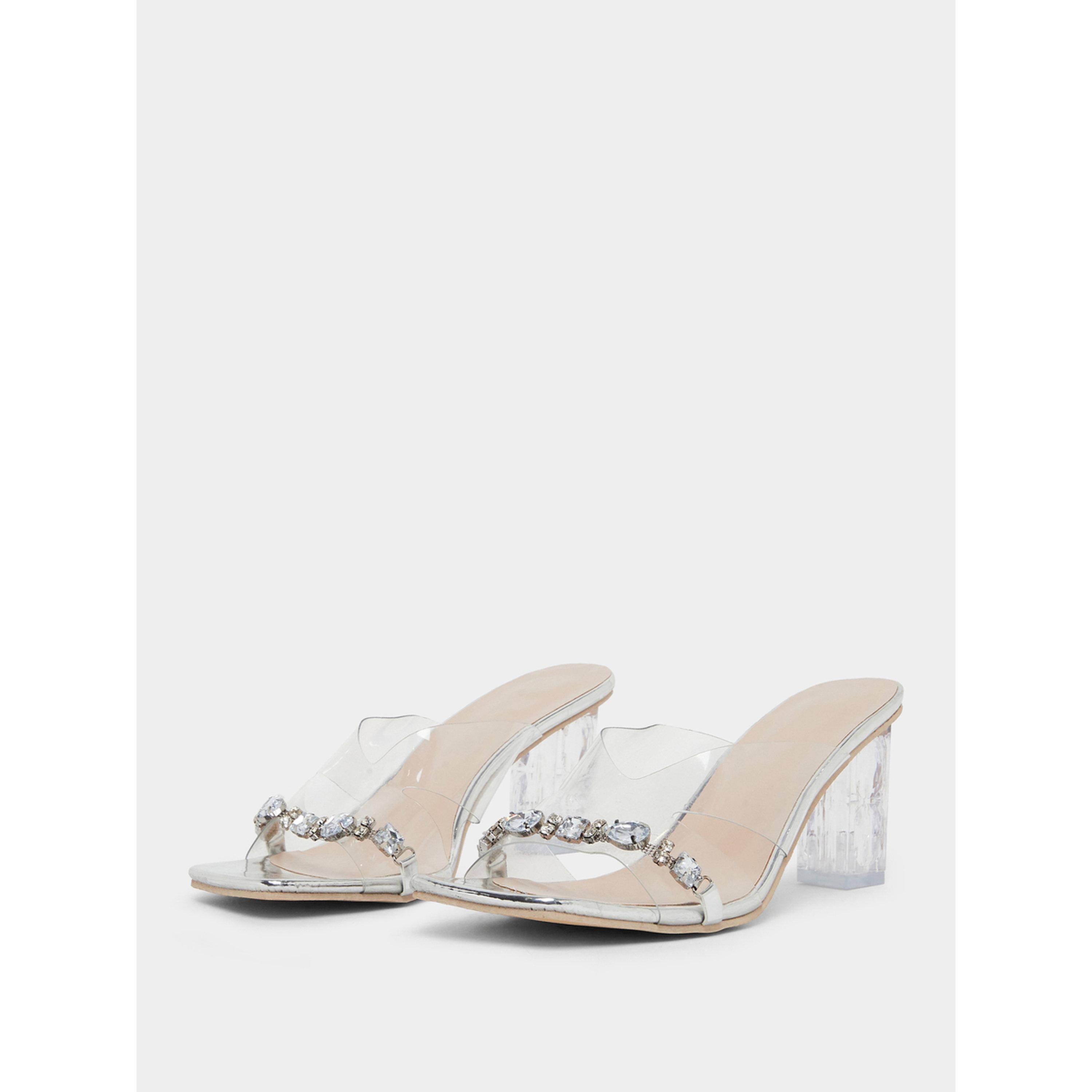 Take Two Embellished Transparent Block Heel Sandals-women-shoes-heels-image-1