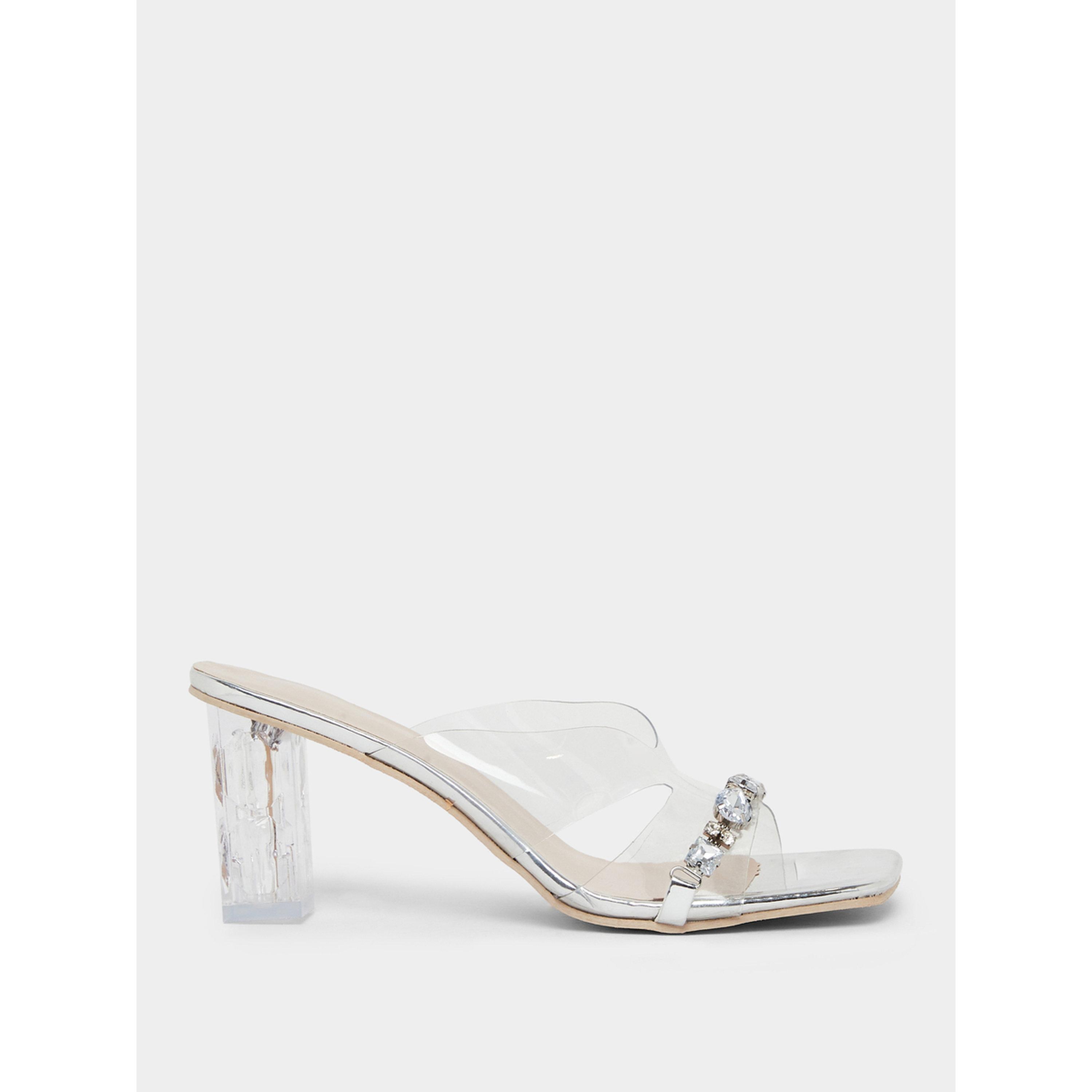 Take Two Embellished Transparent Block Heel Sandals-women-shoes-heels-image-2