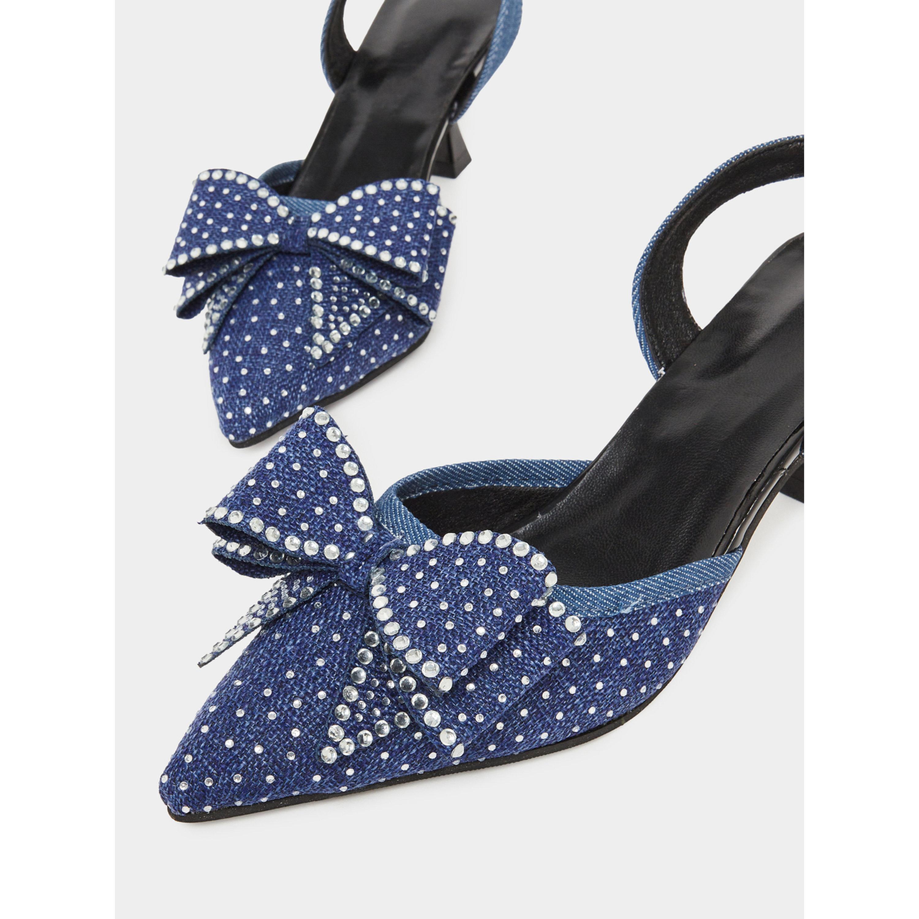 صندل دنيم بكعب قطة وسير خلفي للنساء-women-shoes-heels-image-4