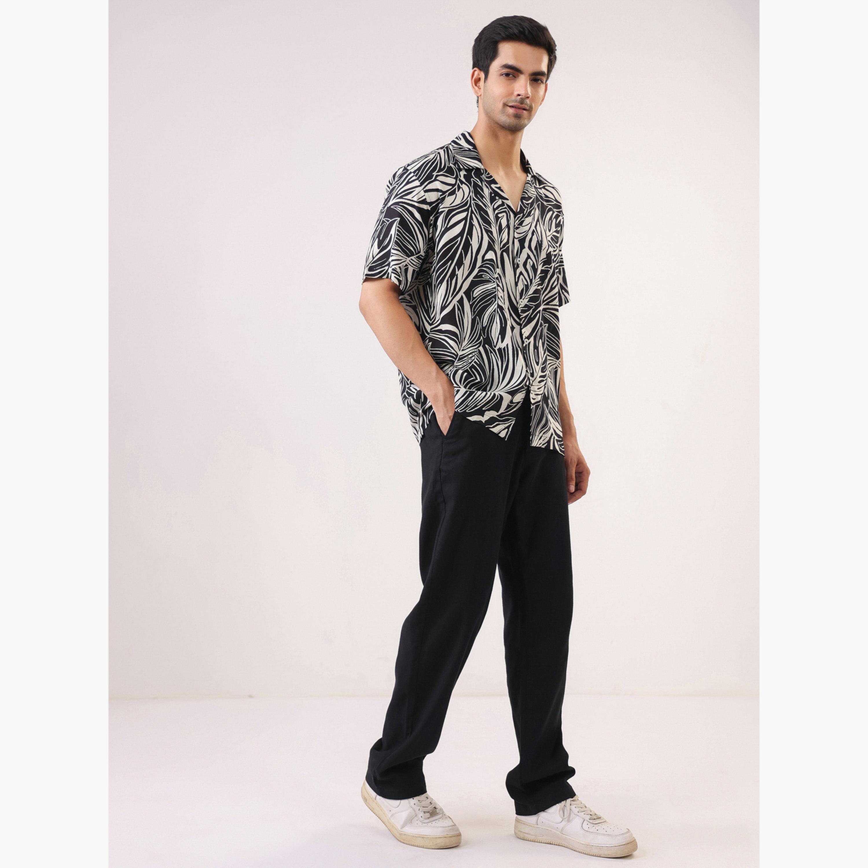 TRULOOM & X Styli Men Printed Oversized Rayon Shirt-men-clothing-shirts-image-2