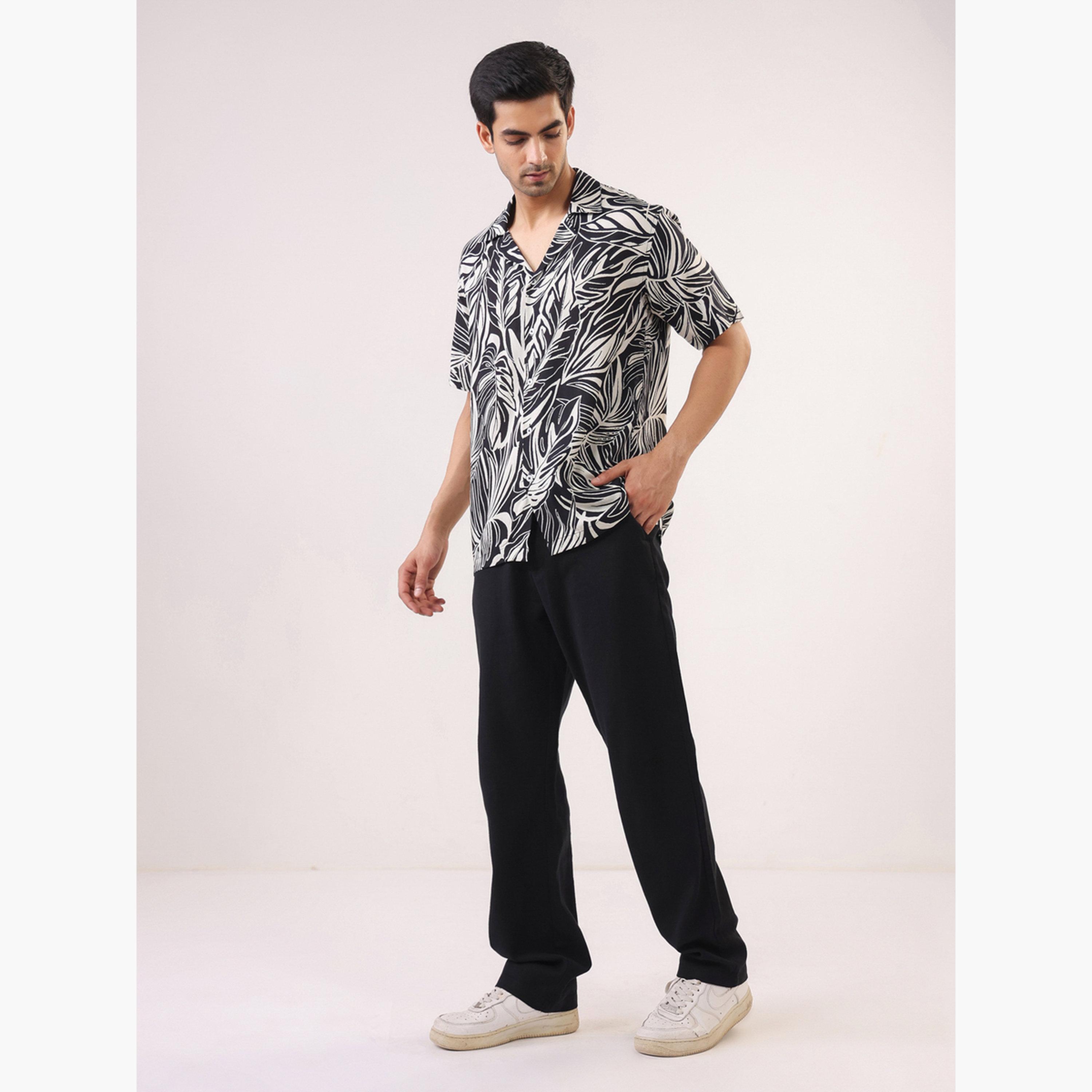 TRULOOM & X Styli Men Printed Oversized Rayon Shirt-men-clothing-shirts-image-4