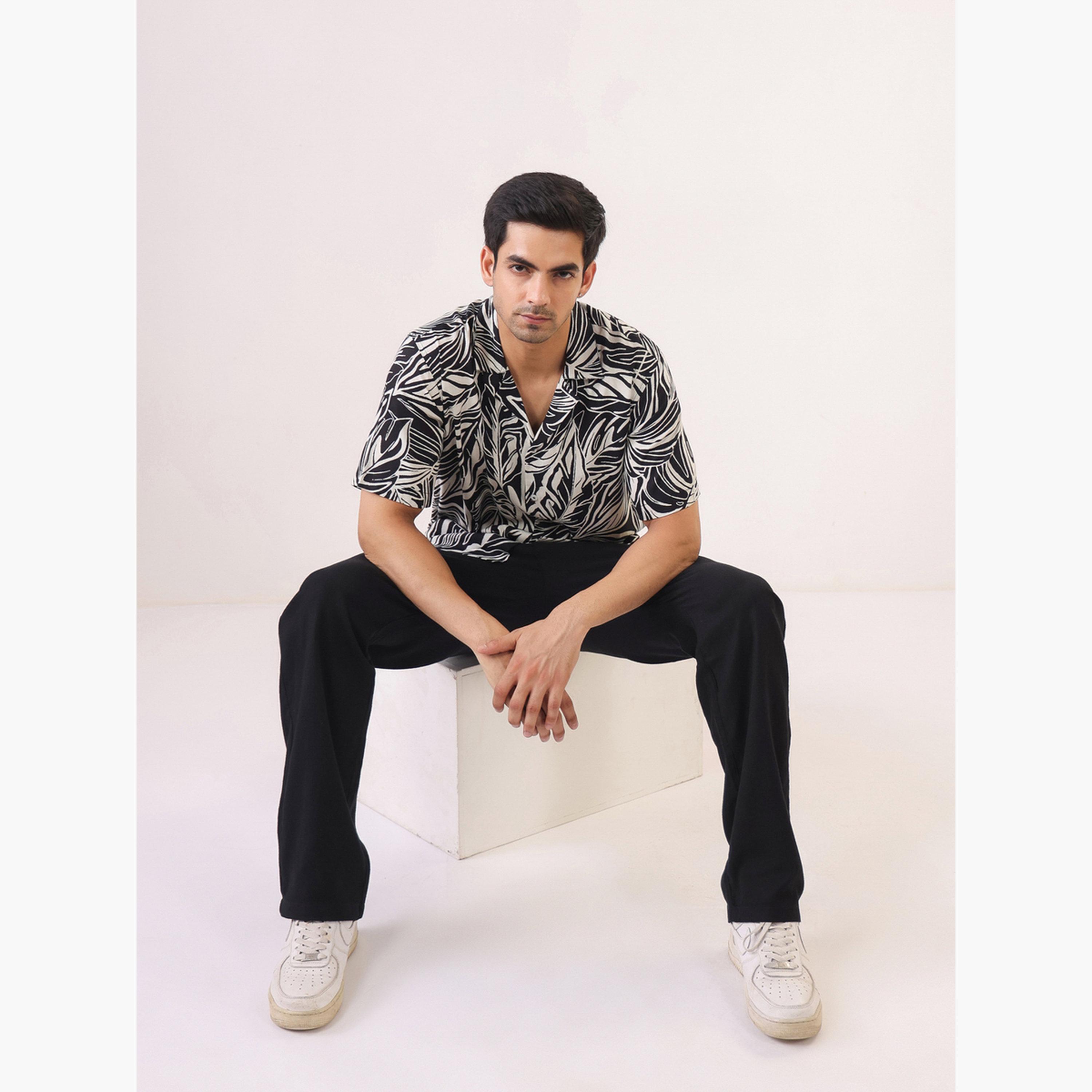 TRULOOM & X Styli Men Printed Oversized Rayon Shirt-men-clothing-shirts-image-6