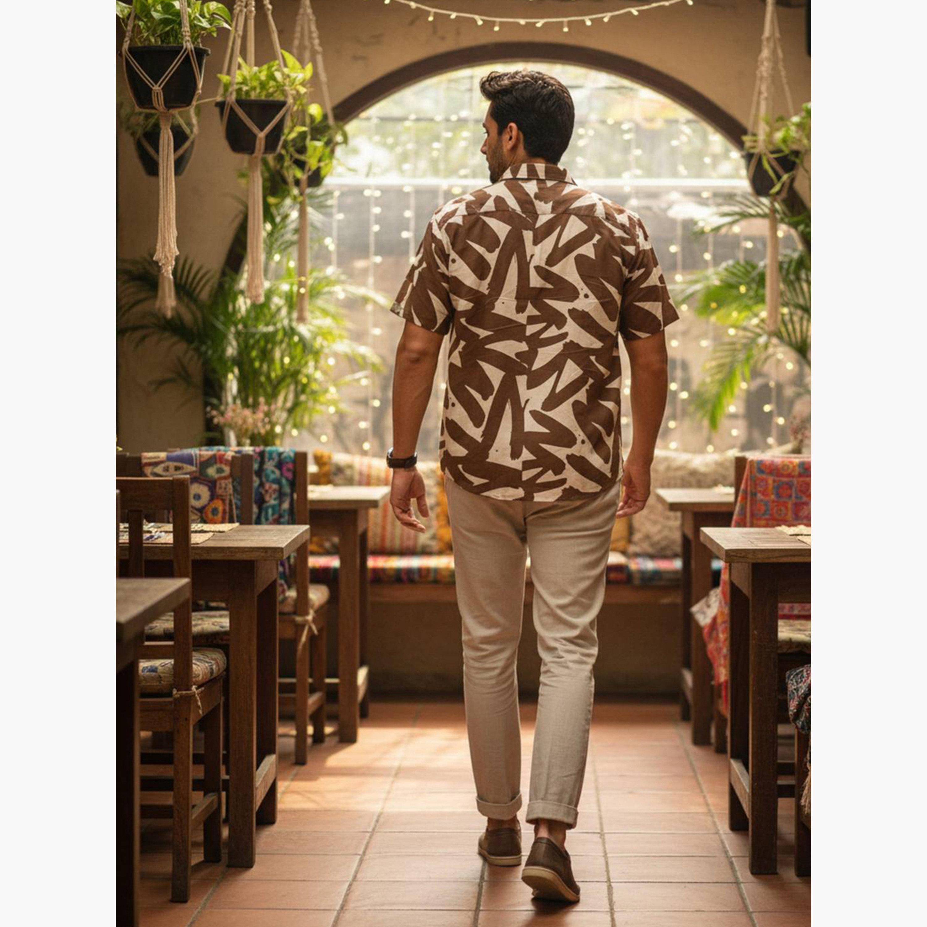 TRULOOM & X Styli Men Printed Relaxed Fit Cotton Shirt-men-clothing-shirts-image-3